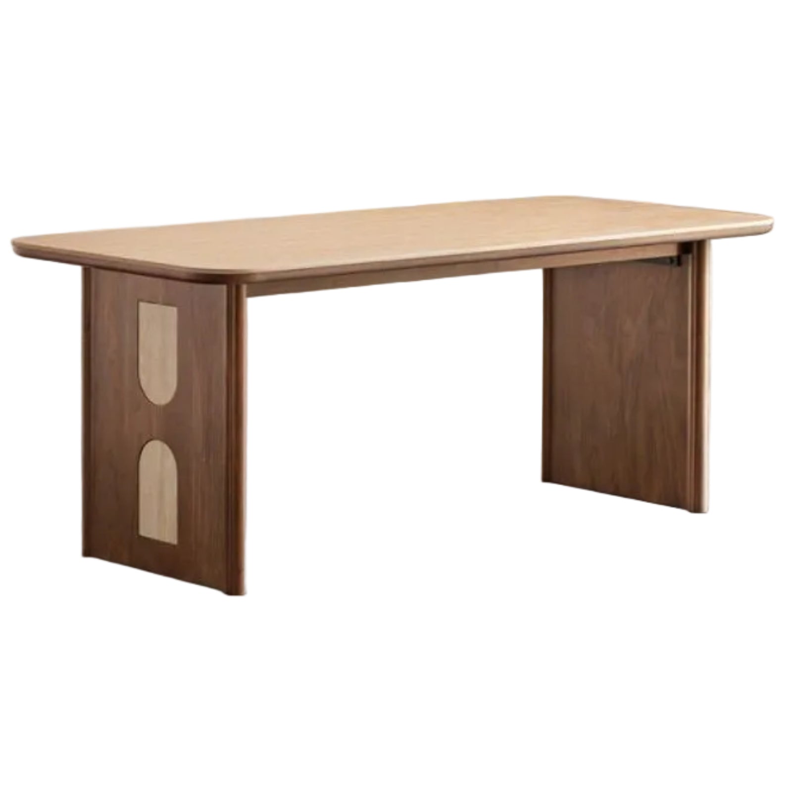 Black Walnut Solid Wood Vintage Style Slab Dining Table