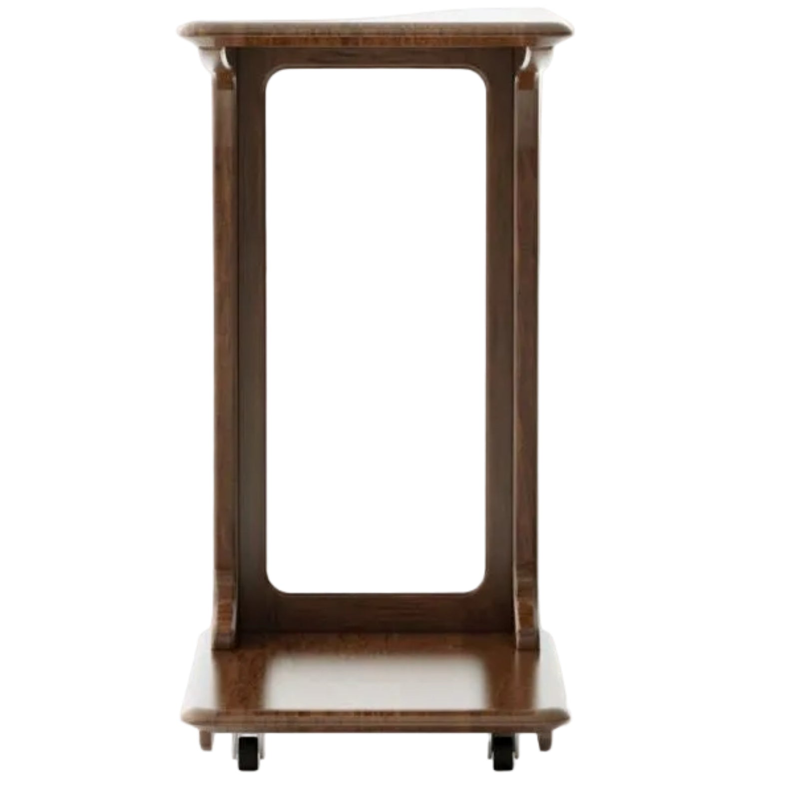 Sandalwood Solid Wood Movable Side Table Modern Aesthetic