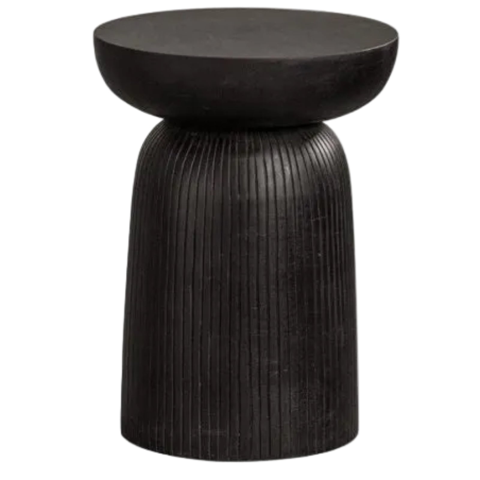 Mango Solid Wood Wabi Sabi Round Side Table
