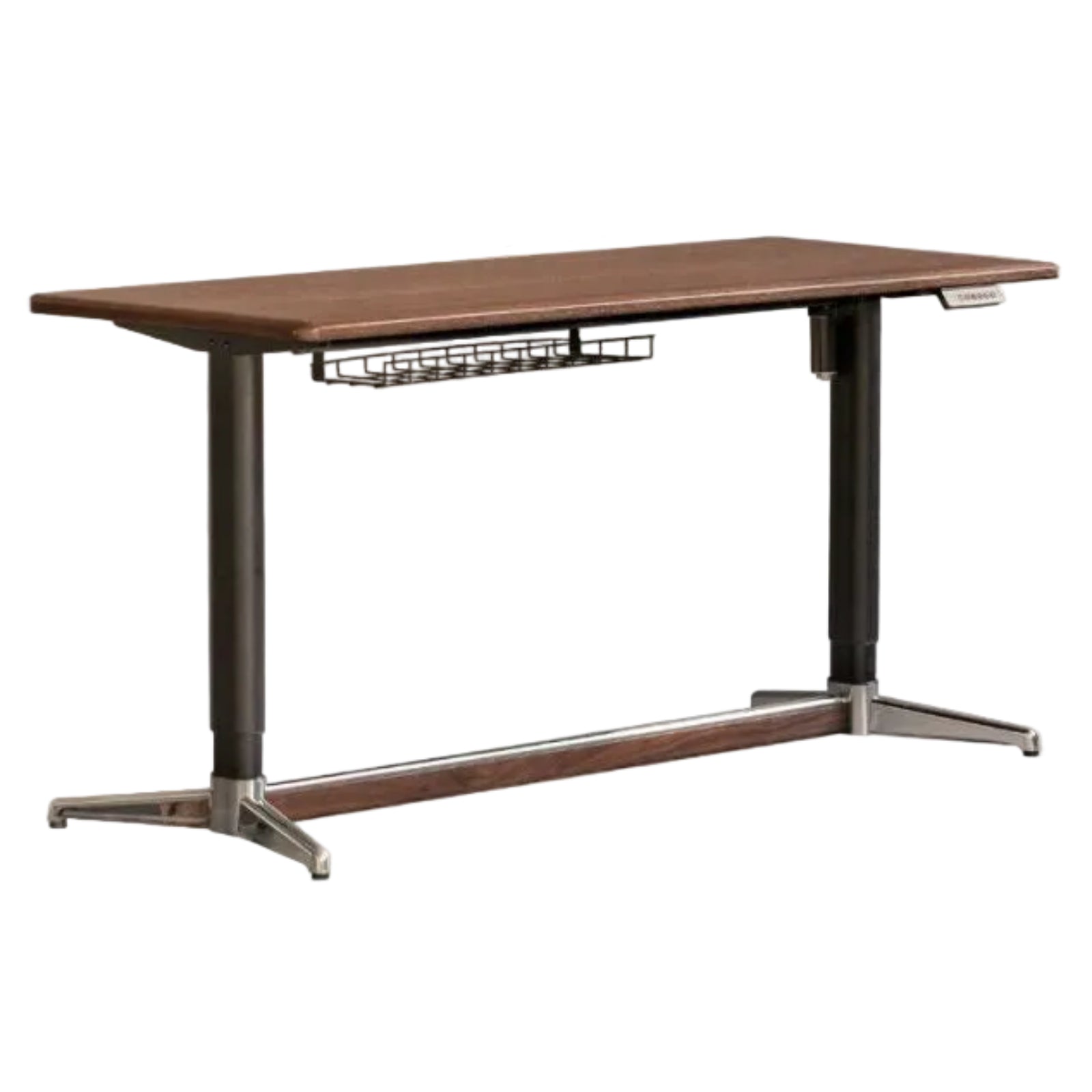 Black Walnut, Oak Solid Wood Lift-Top Office Desk