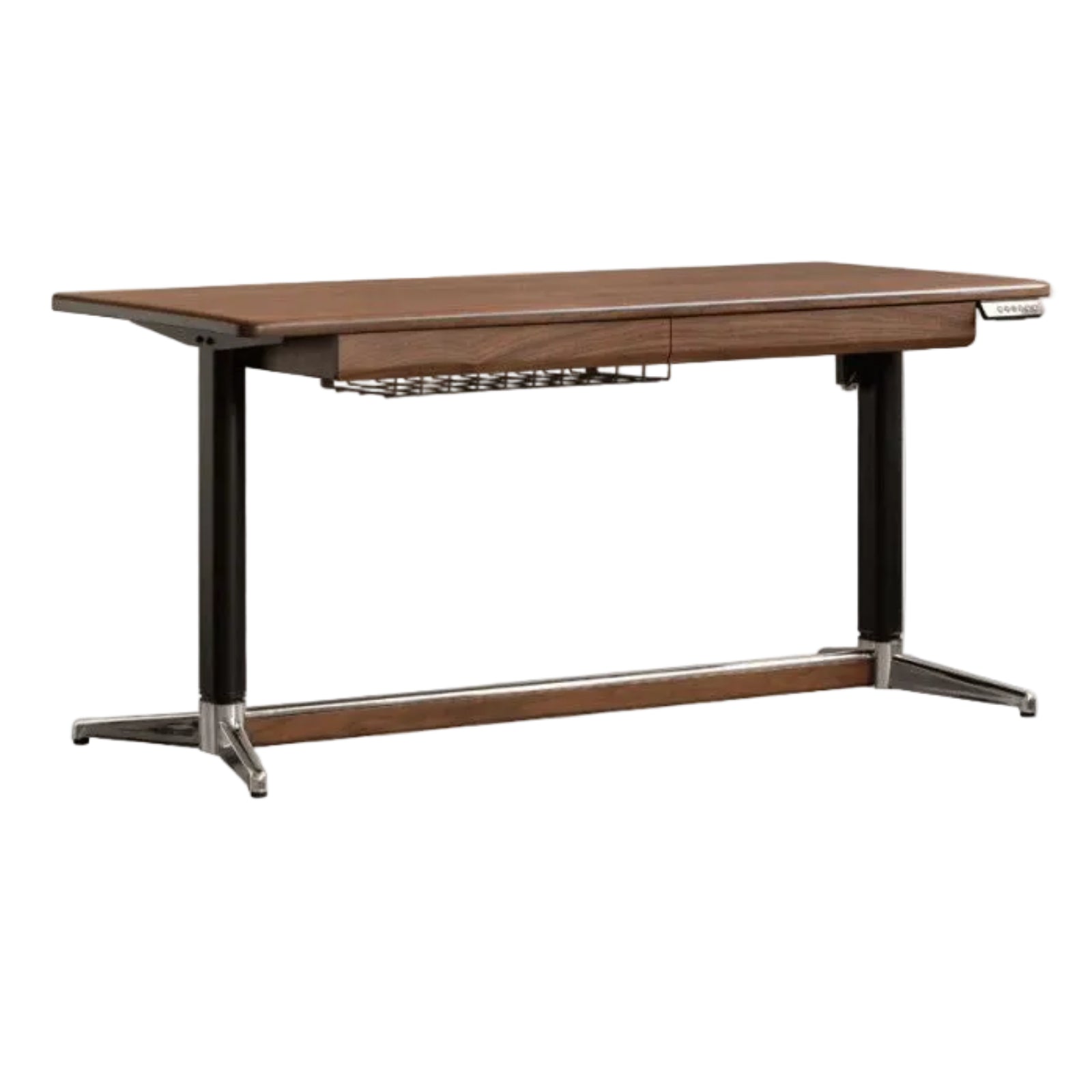 Black Walnut, Oak Solid Wood Lift-Top Office Desk