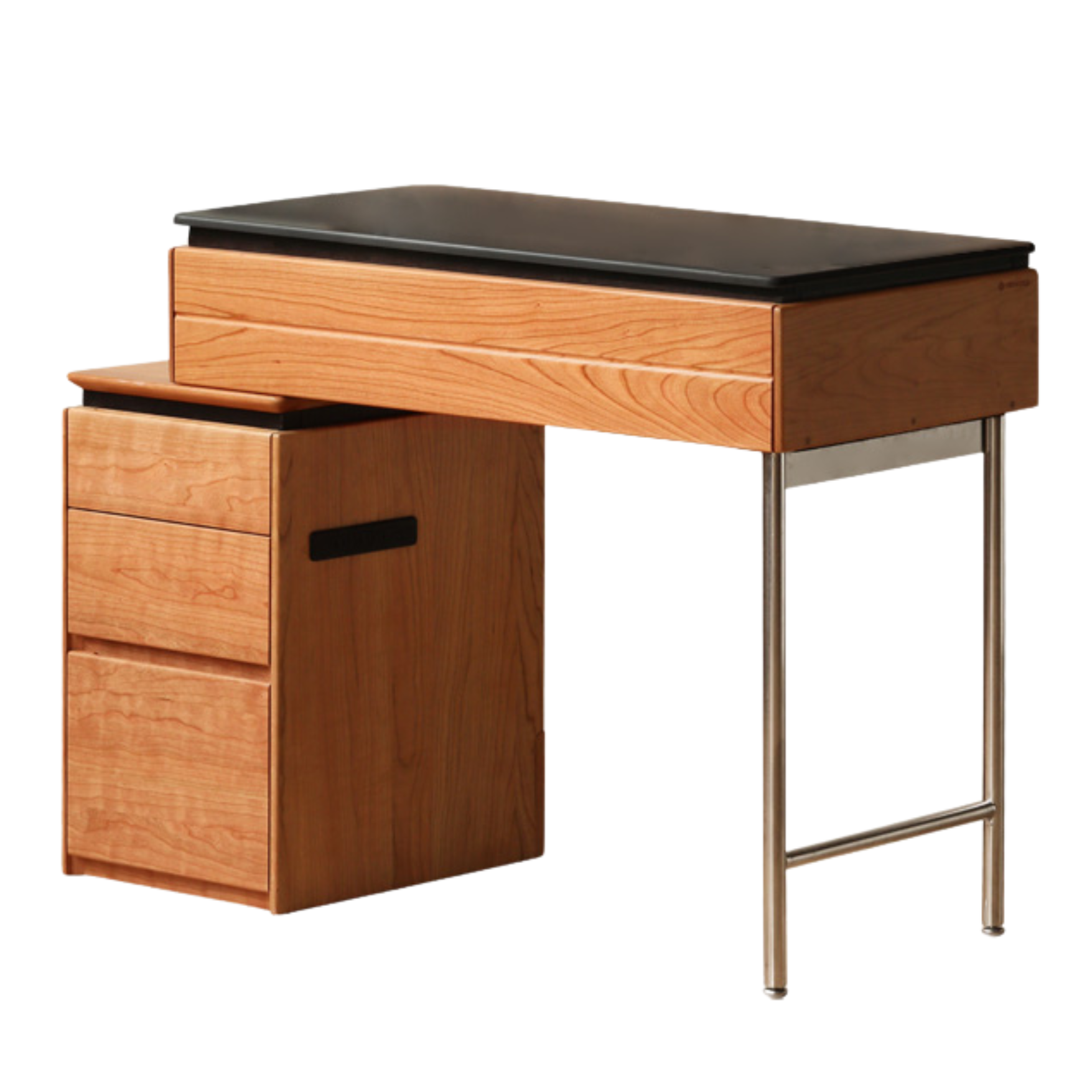 Cherry Solid Wood Retractable Dressing Table.