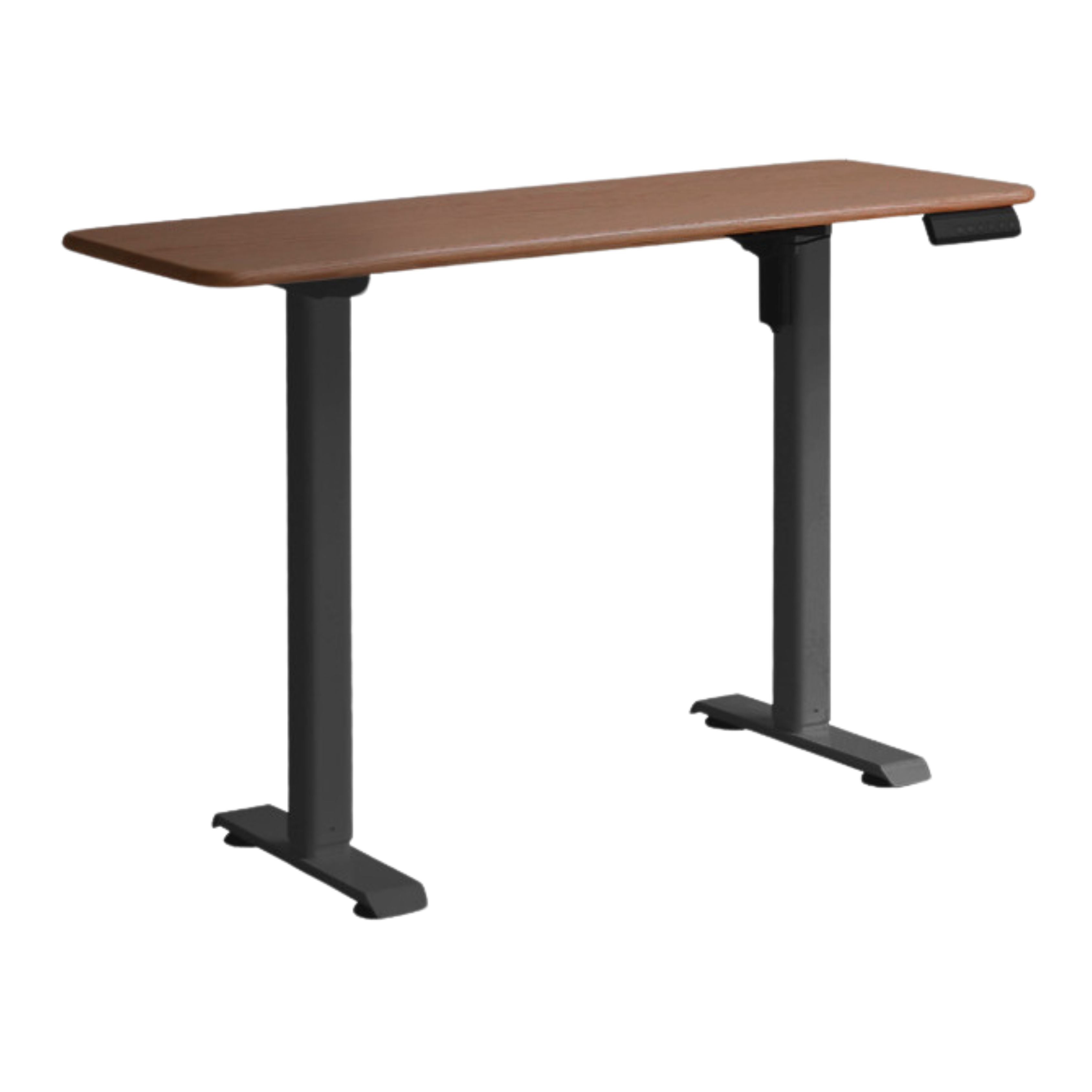 Oak Solid Wood Electric Lift Narrow Long Desk