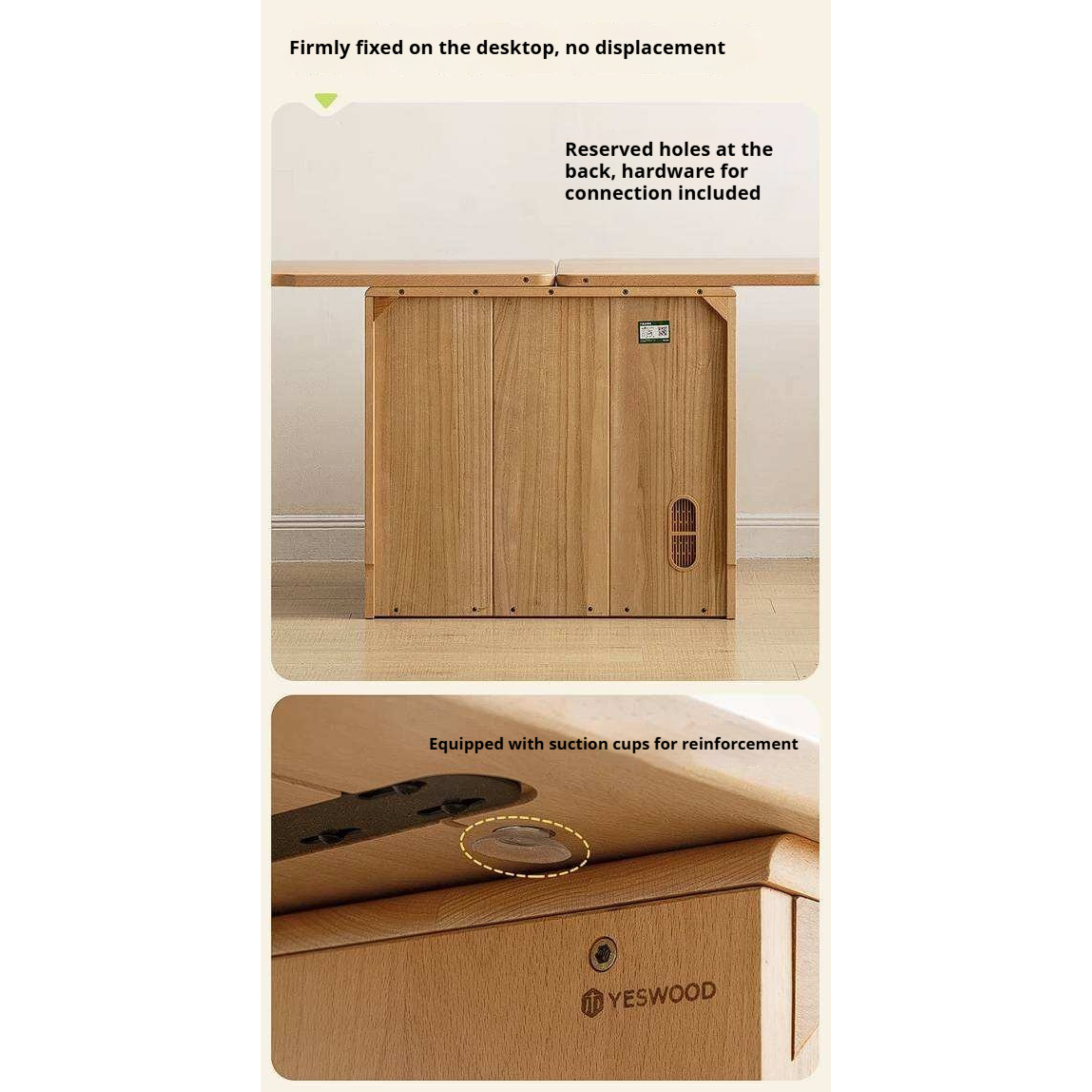 Beech Solid Wood Telescopic Student Writing Desk