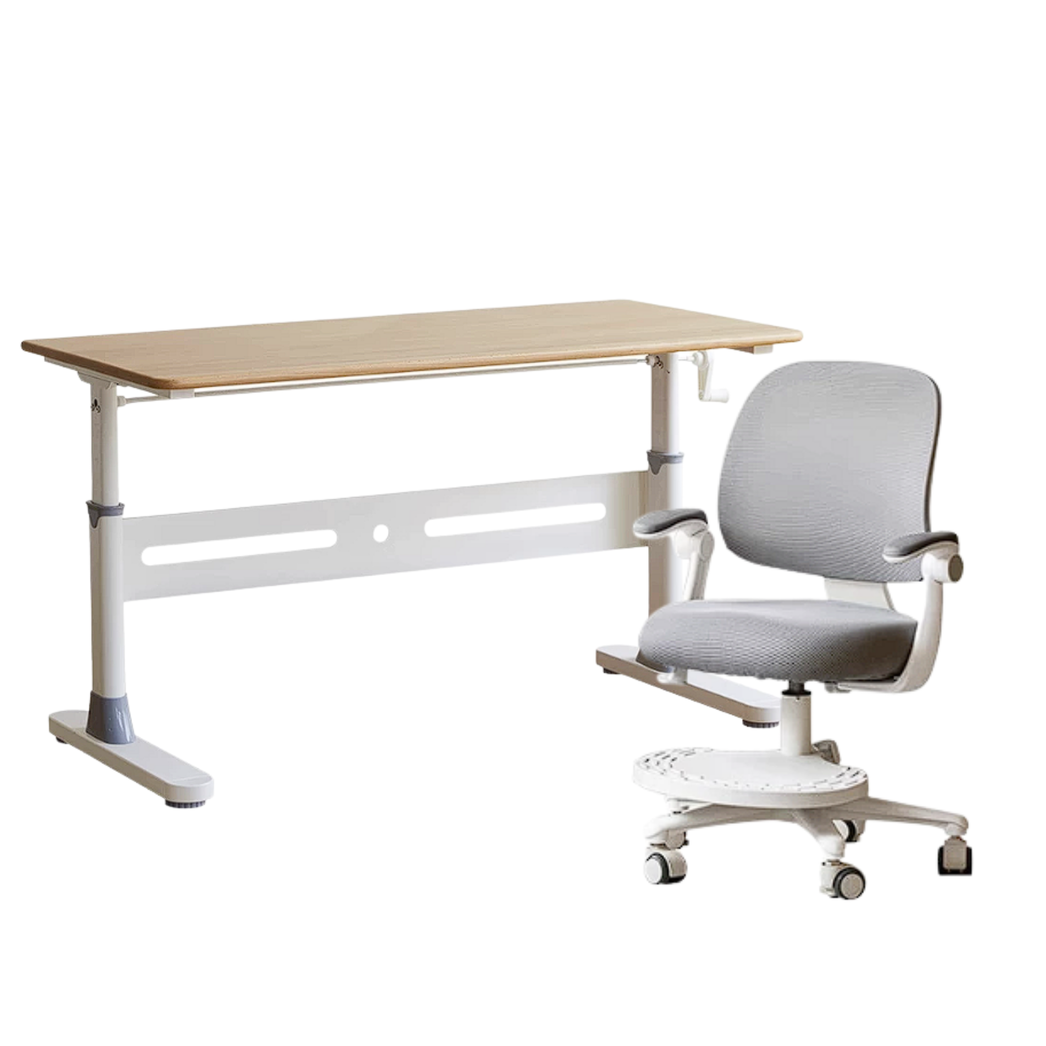 Rubberwood, Beech Solid Wood Kids Study Table