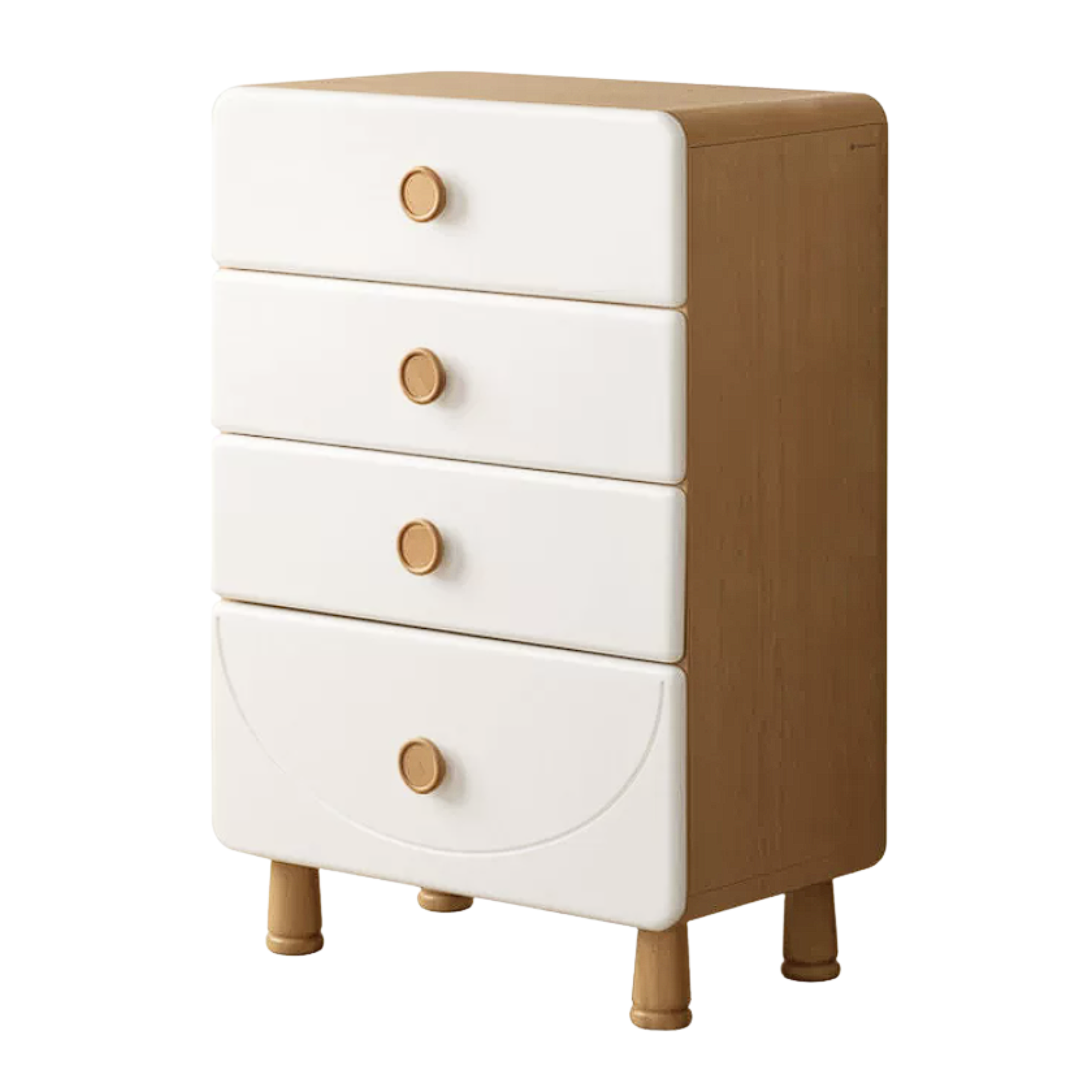Beech, Rubberwood Solid Wood Kids Modern Dresser