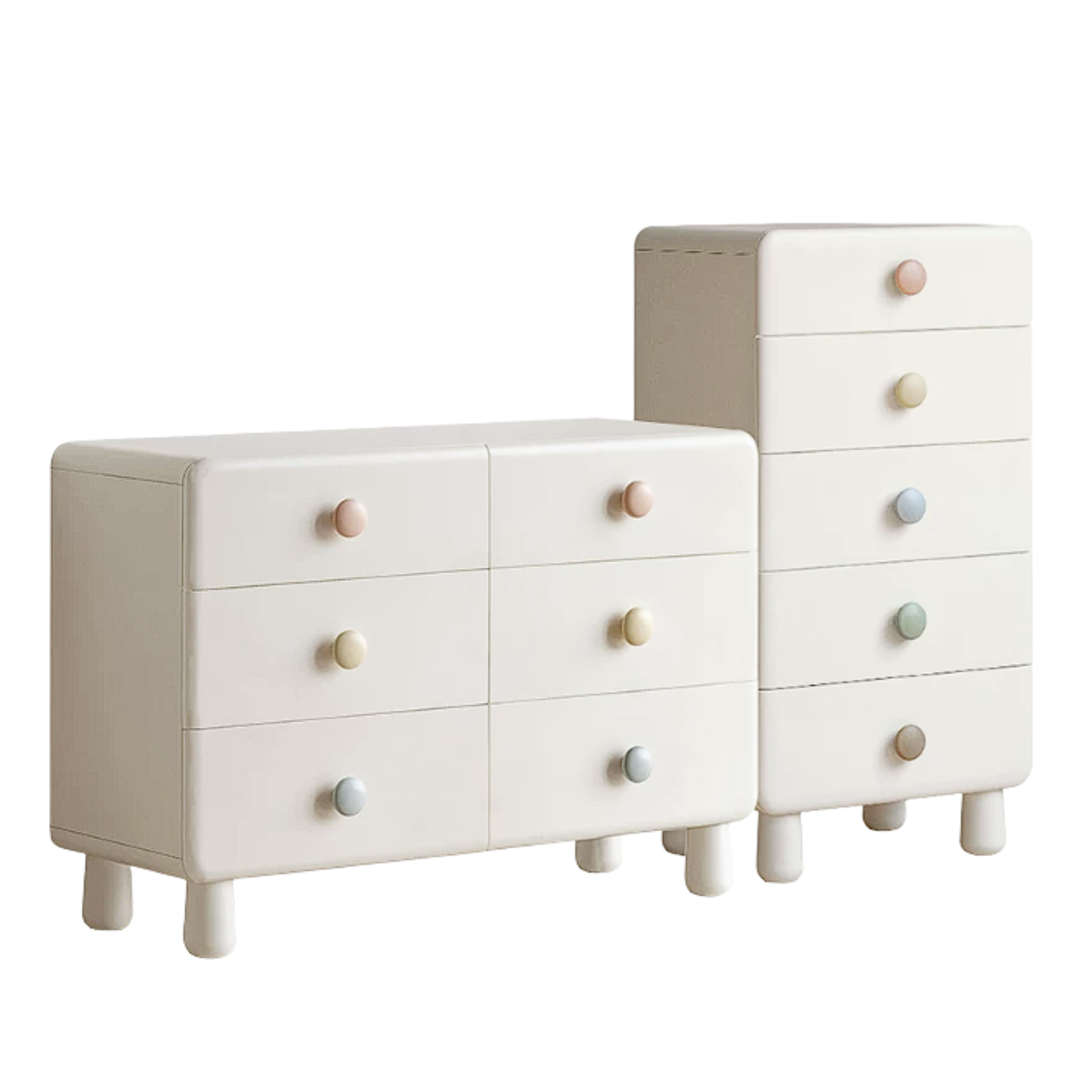 Rubber Solid Wood Kids Dresser