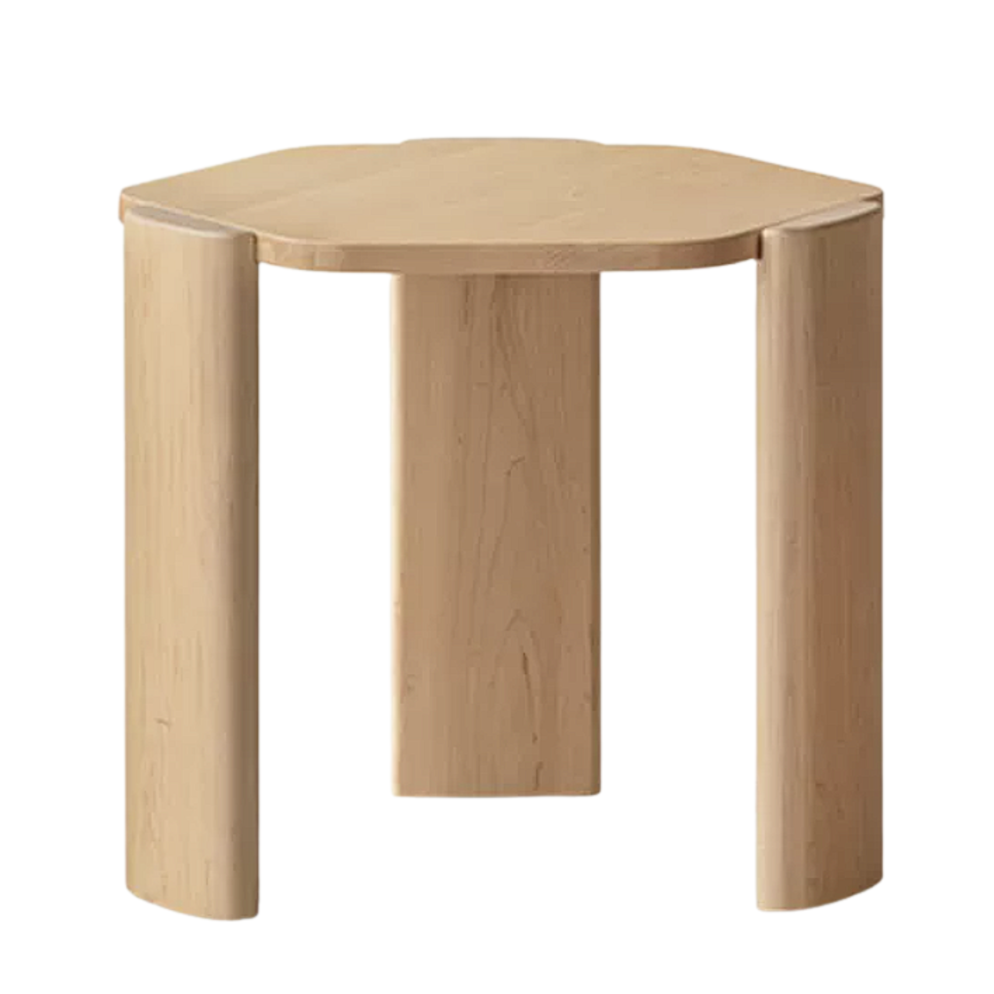 Maple Solid Wood Organic-Shape Nesting Coffee Table Set
