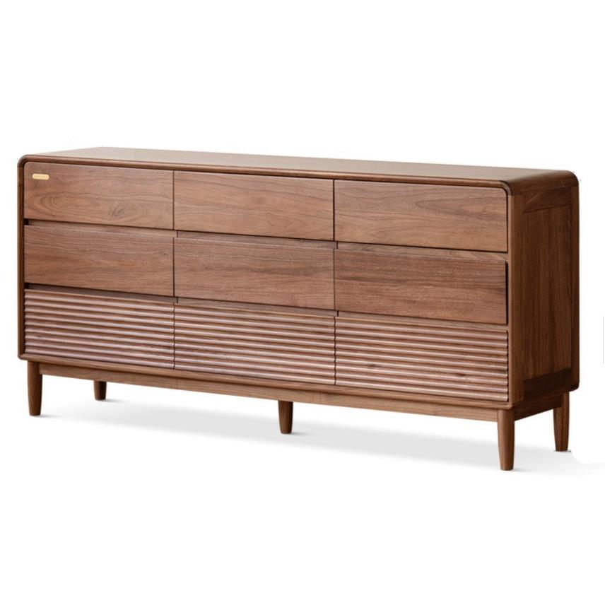 Black Walnut, Catalpa Solid Wood Drawer Storage Cabinet