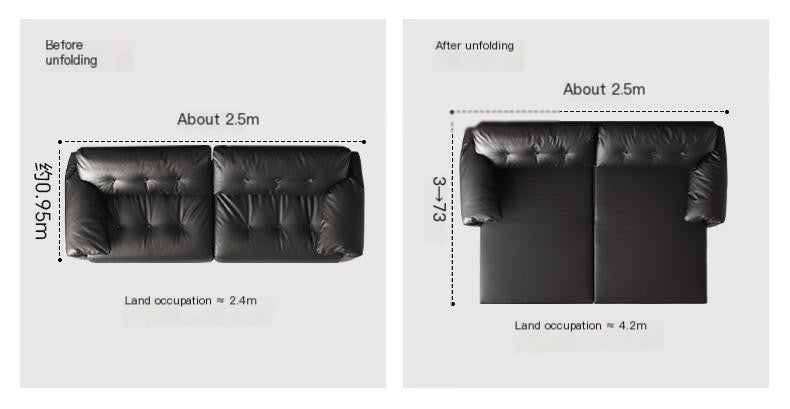 Ecological cloud leather Sofa Bed