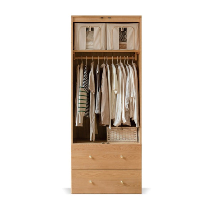 Oak Solid Wood Modern Wardrobe Free Combination.