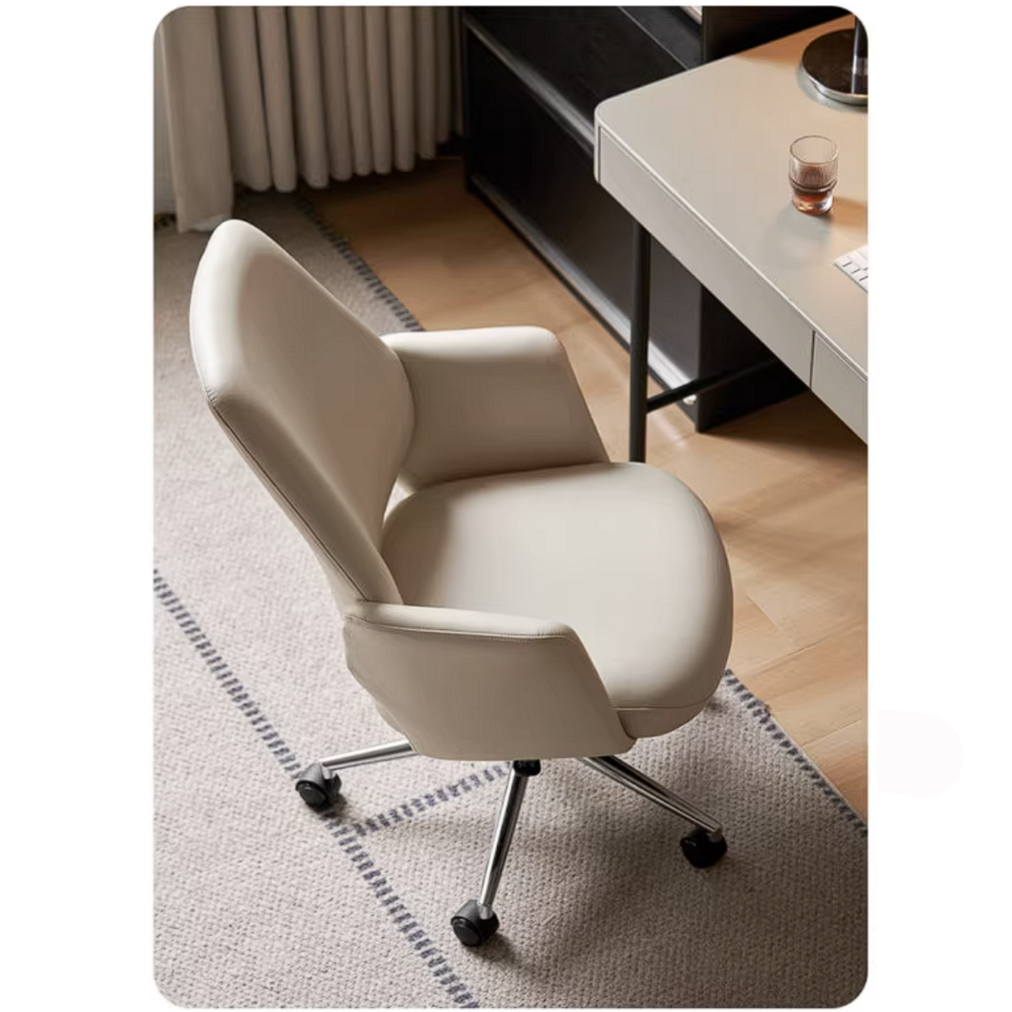 Modern Swivel Chair with Adjustable Ergonomic Minimalist Design
