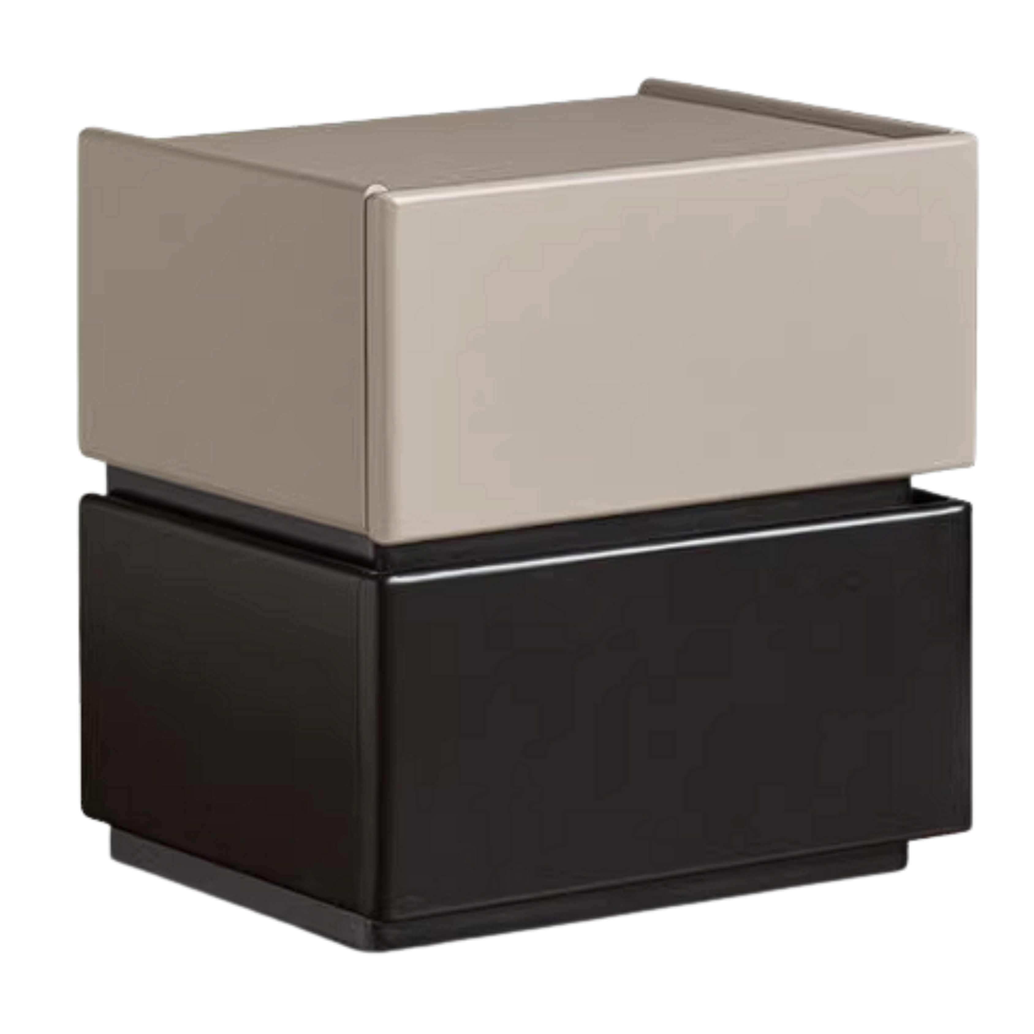 Rubberwood Solid Wood Bedside Cabinet with Modern Simple Storage