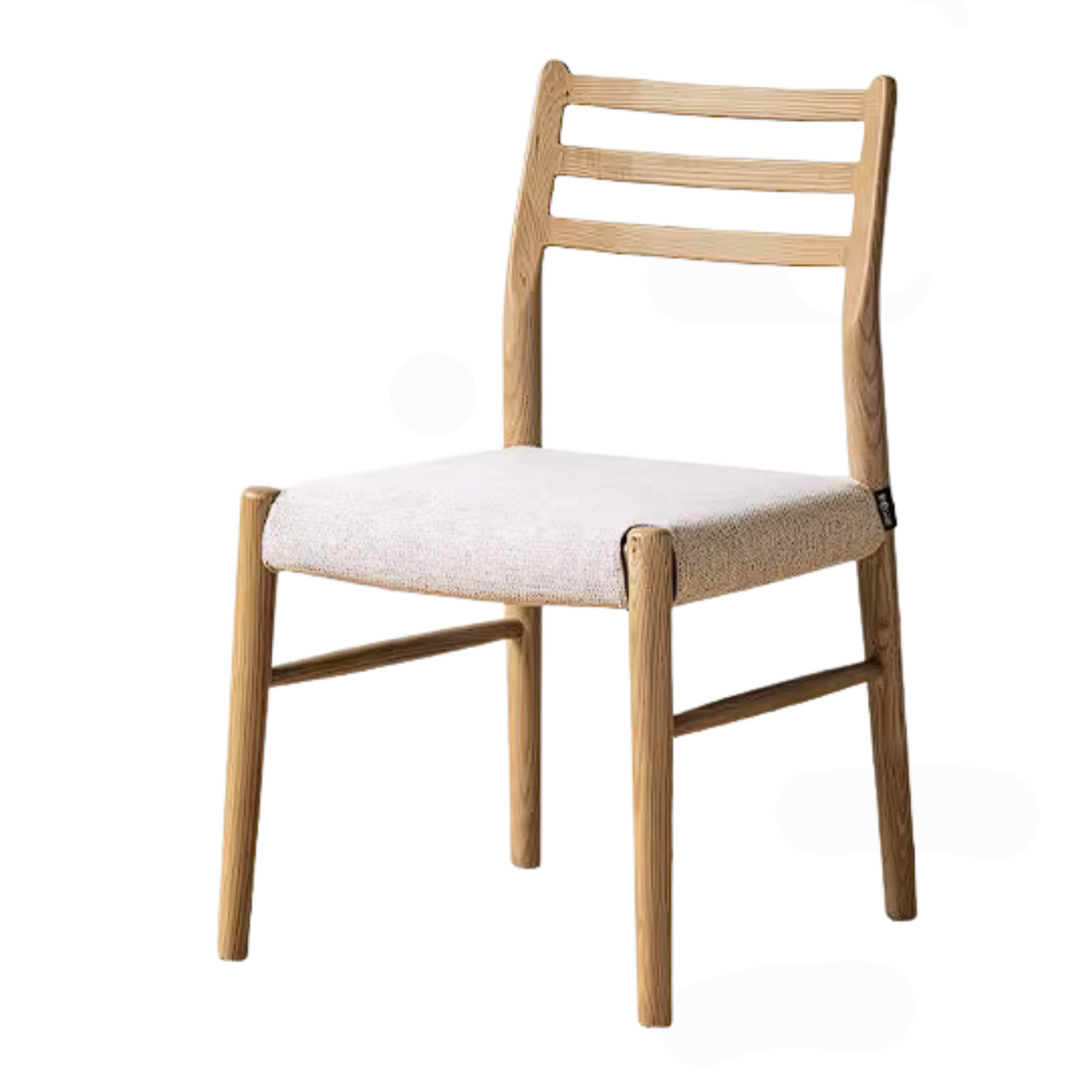 4 pcs-Ash Solid Wood Dining Chair with Modern Minimalist Design