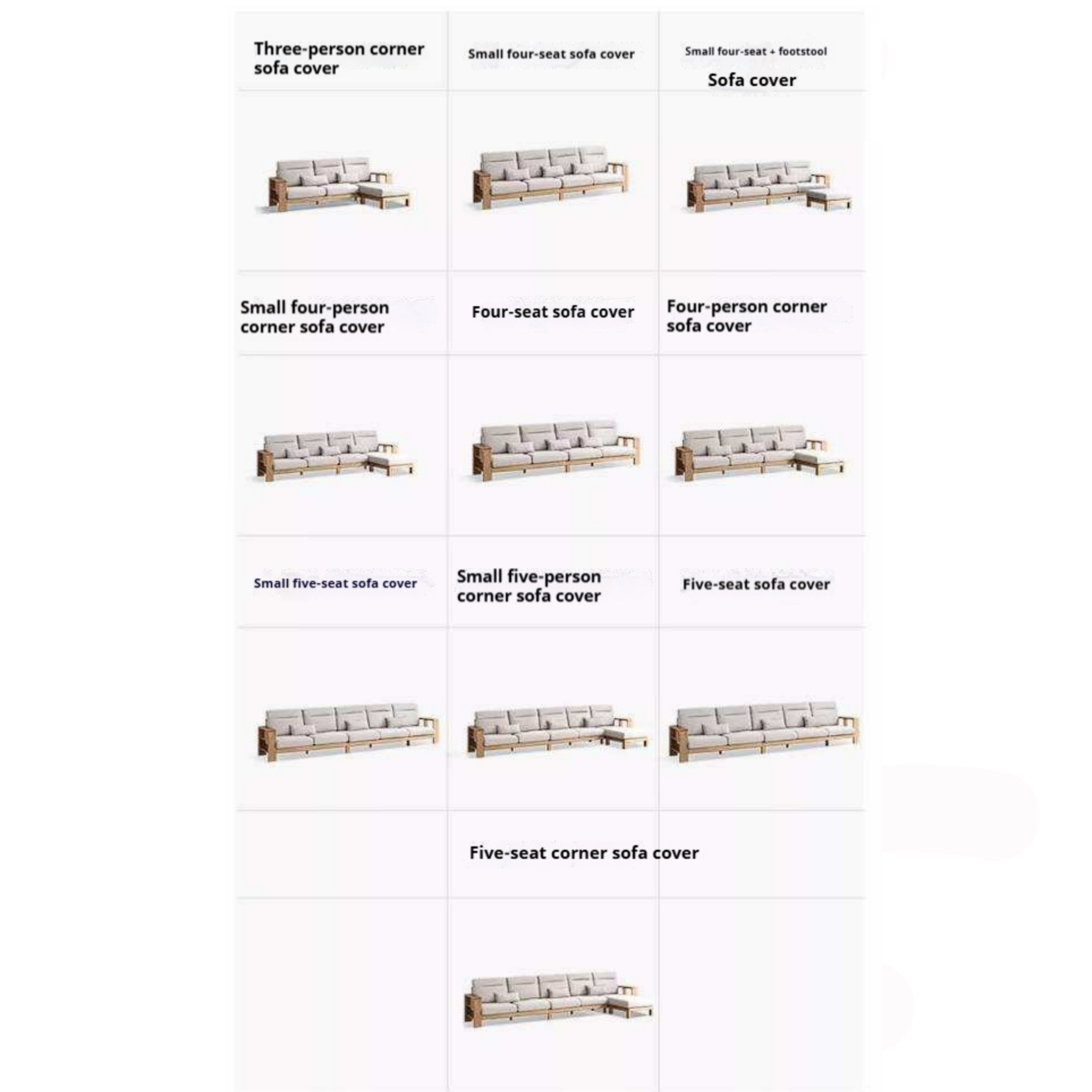 Oak Solid Wood Corner Sofa with Modern Fabric Upholstery