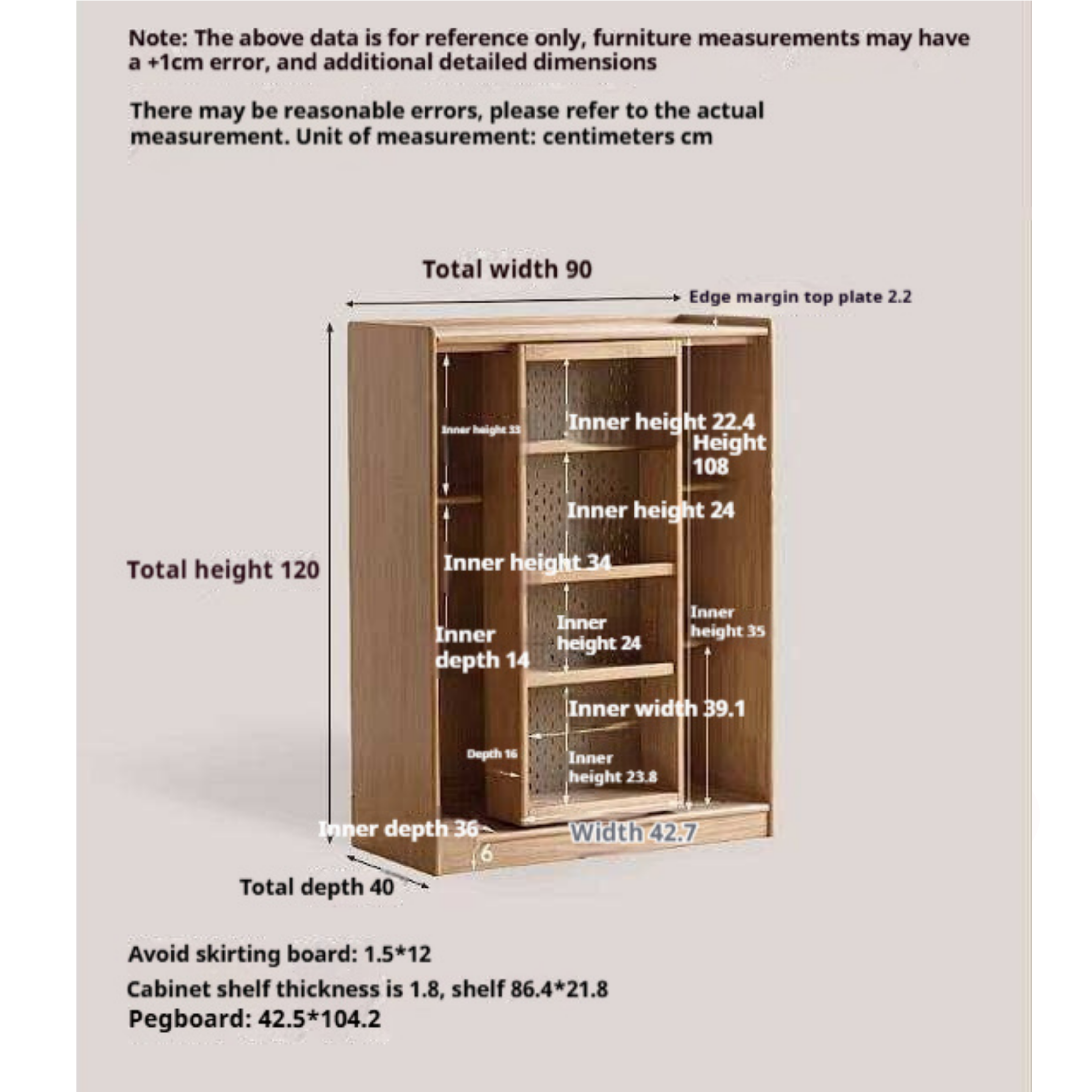 Rubberwood Solid Wood Bookshelf Floor-Standing Shelves and Sliding Doors