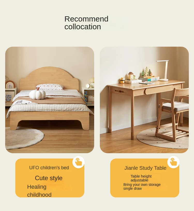 European Beech Solid Wood Combination Floor Kids Cabinet