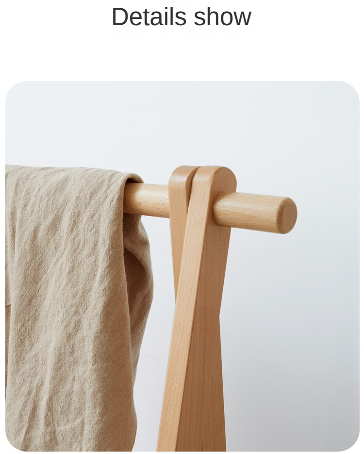 Beech Solid Wood Clothes Rack