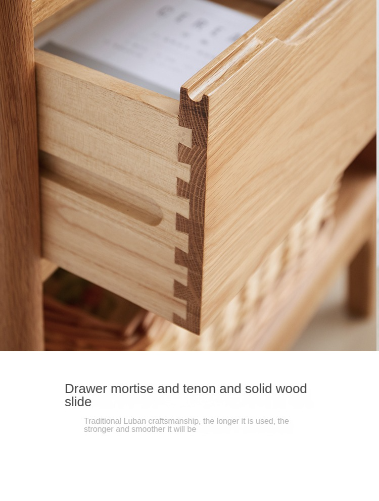 Oak Solid Wood Japanese Style Bookcase