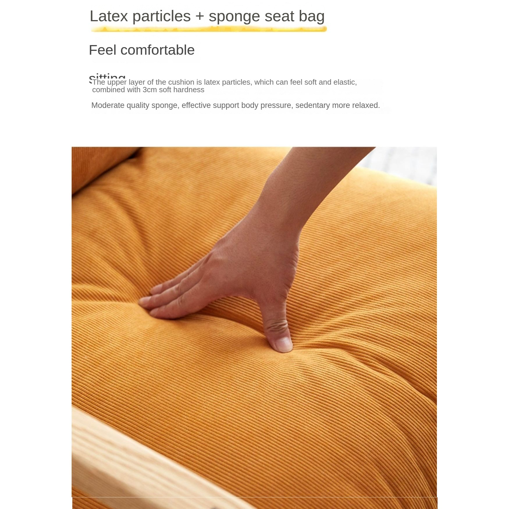 Oak Solid Wood Sofa Footrest Shoe Stool