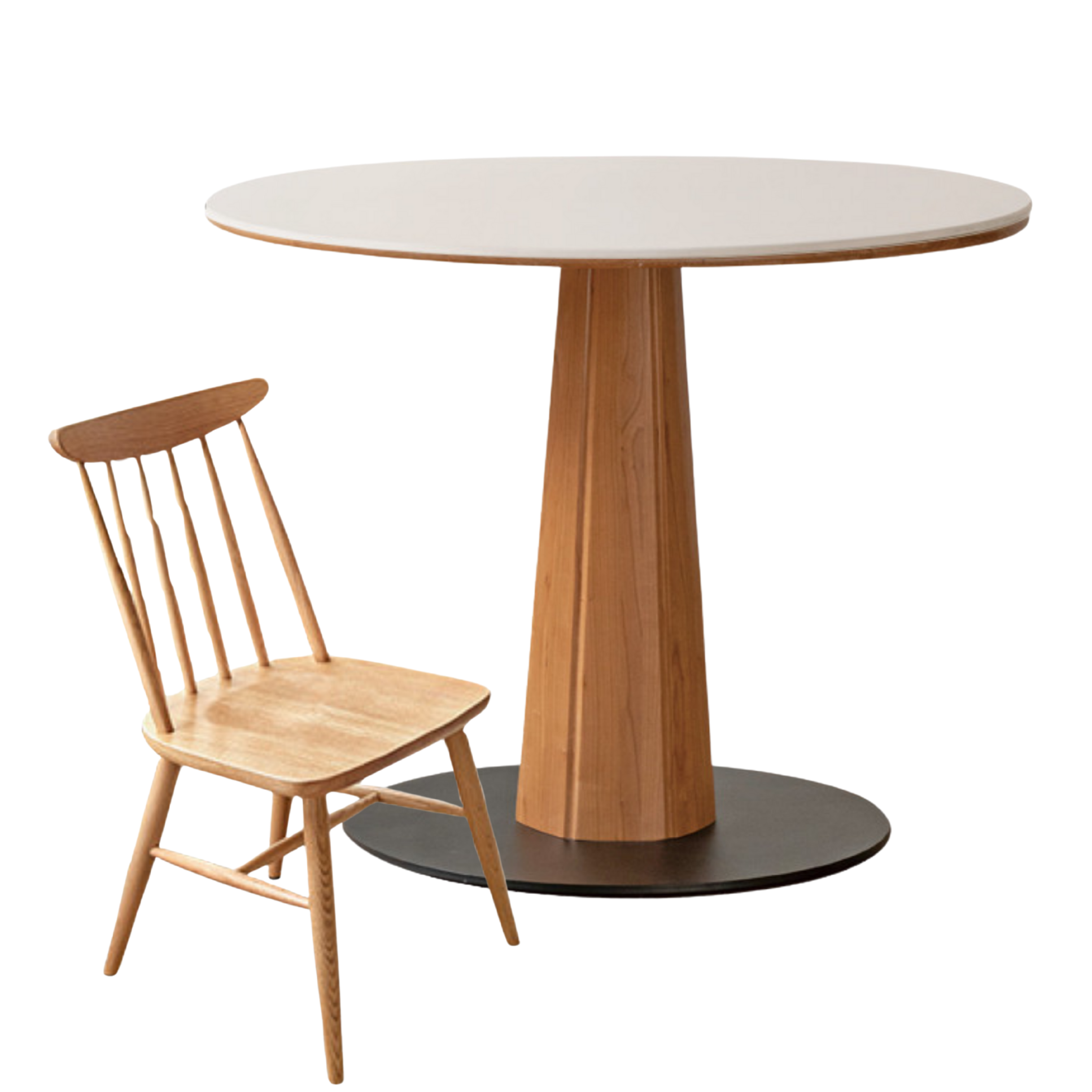 Ash Solid Wood Nordic Dining Round Table
