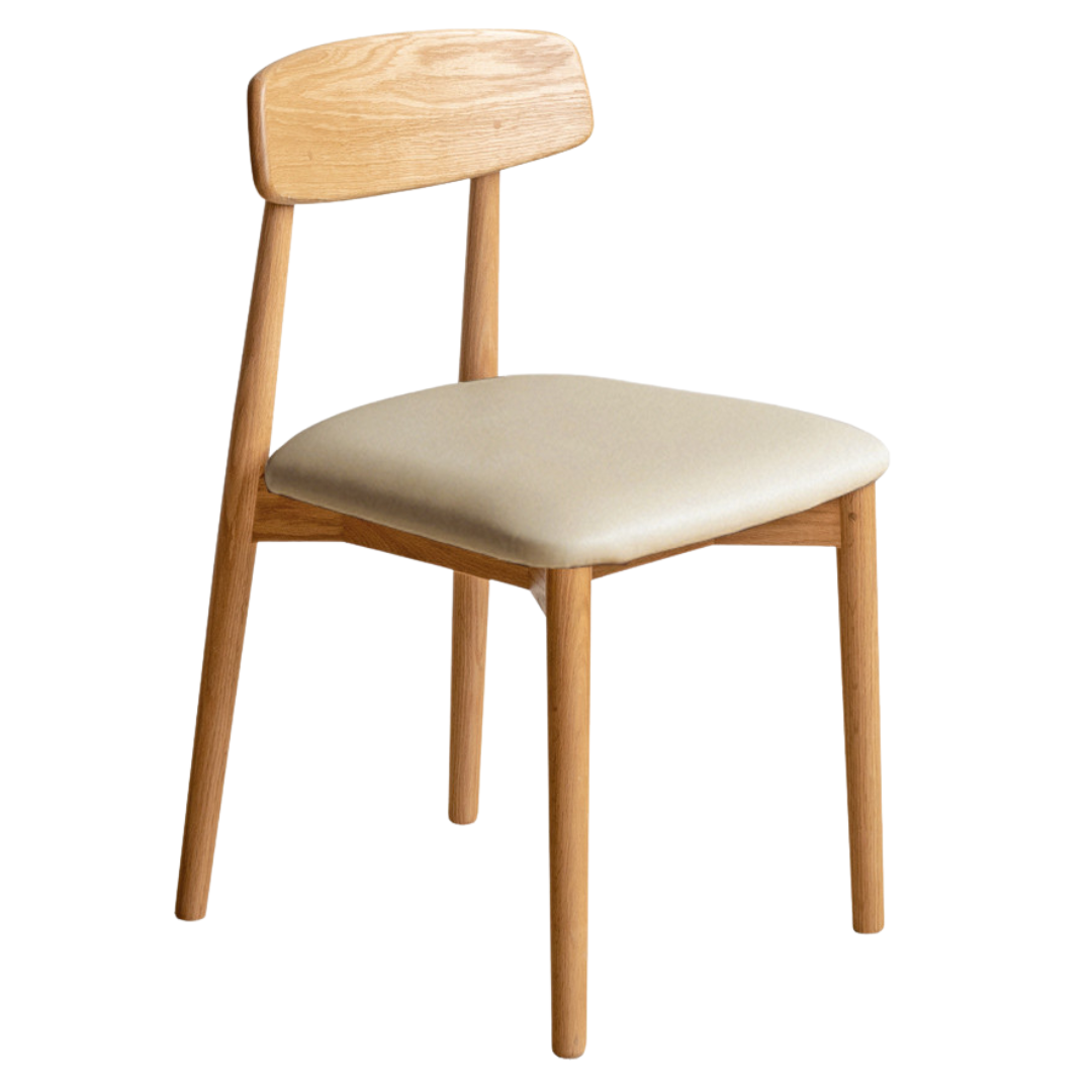 Set 4 pcs Black Walnut, White Ash, Ash, Oak, Cherry, Beech, Solid Rubberwood Dining Chair