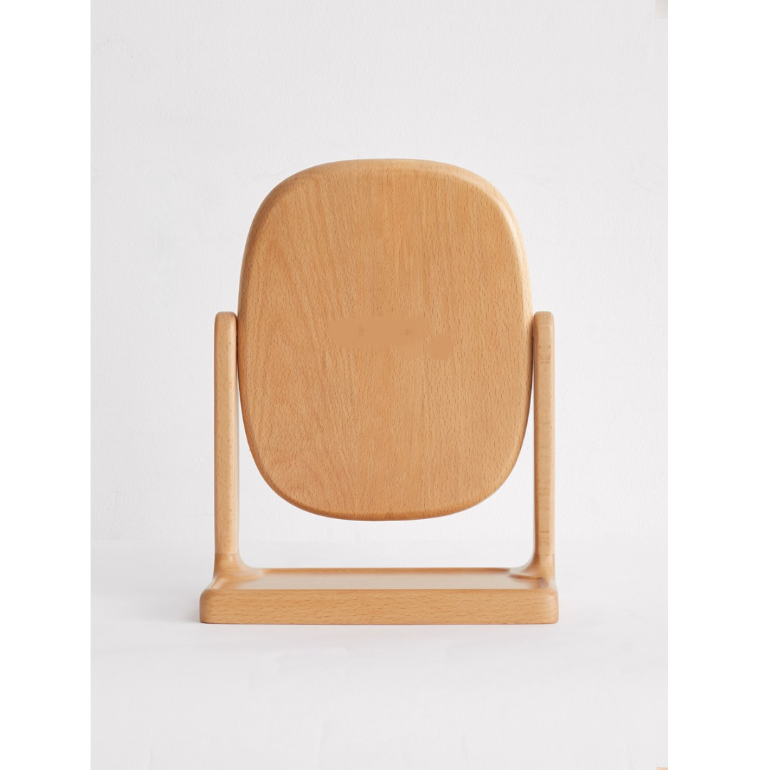 Black Walnut, Beech, Cherry Solid Wood Makeup Mirror