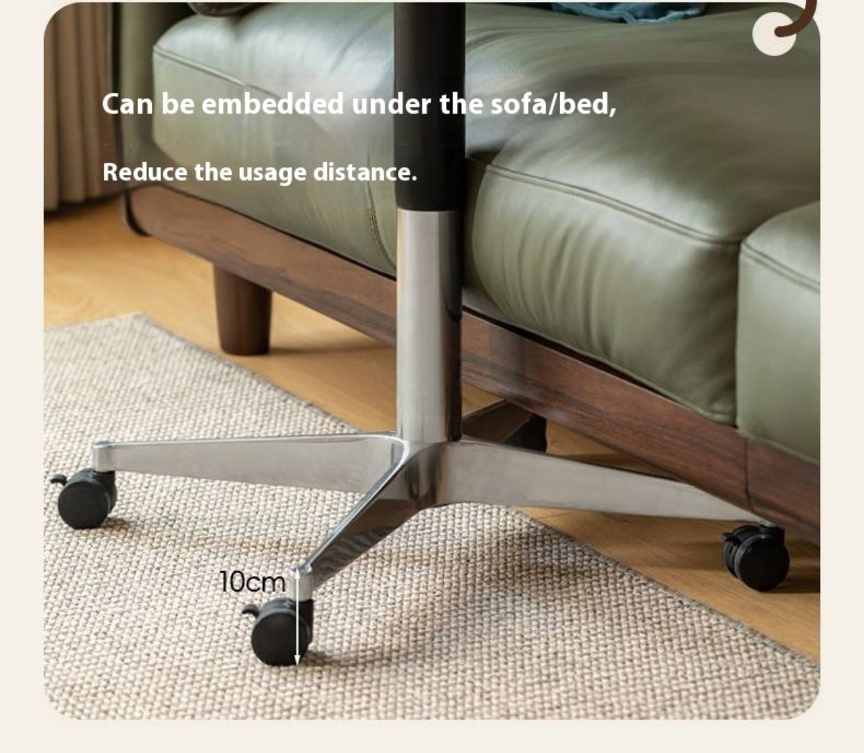 Black Walnut, Oak Solid Wood Rectangular Lift Side Table