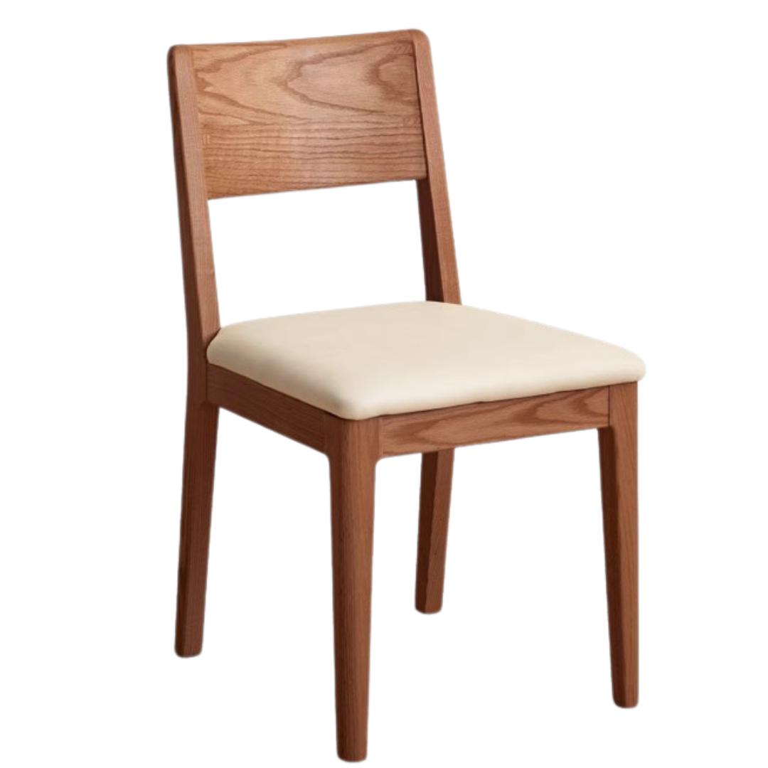 Black Walnut, Ash, Oak, Beech Solid wood, Solid RubberWood - Dining Chair Modern 4 pcs set