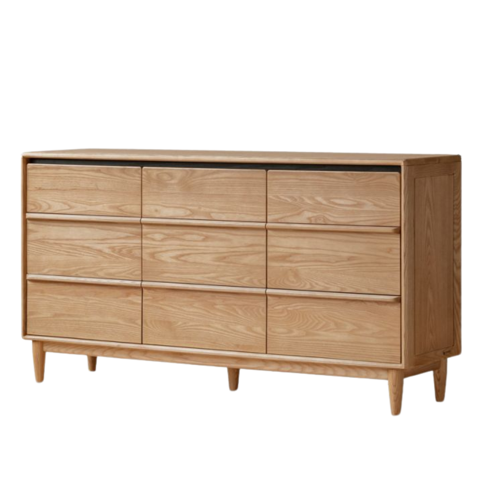 Ash Solid Wood Modern Drawer Cabinet