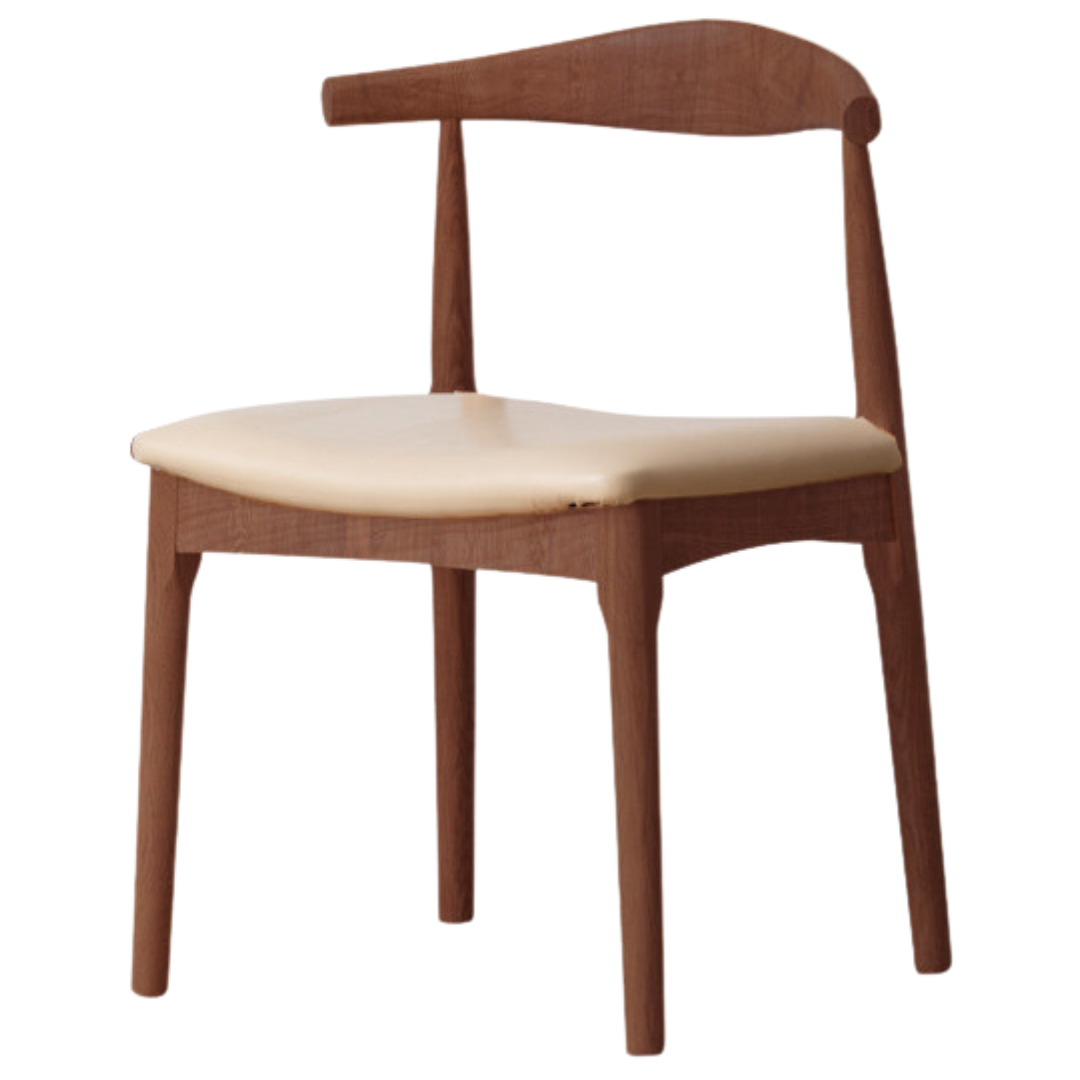 set 4 pcs Ash, Oak Solid Wood-Horn Chair