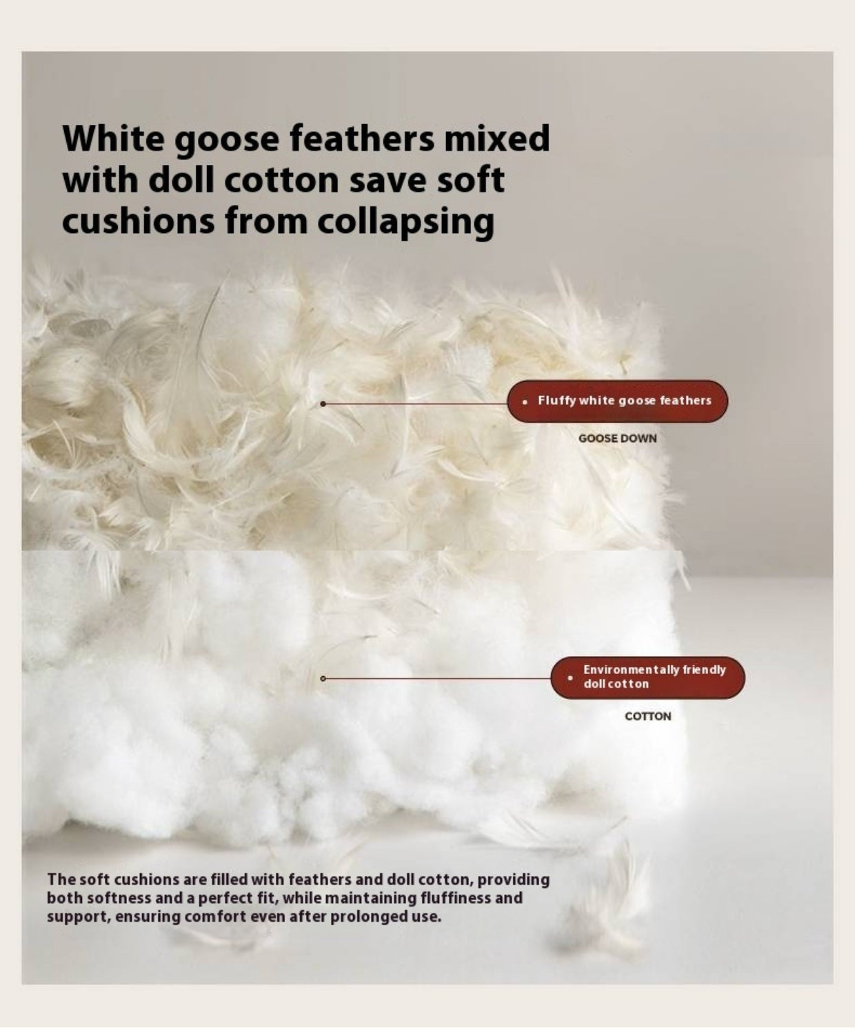 Wabi-Sabi Fabric Sofa with Detachable and Washable Covers