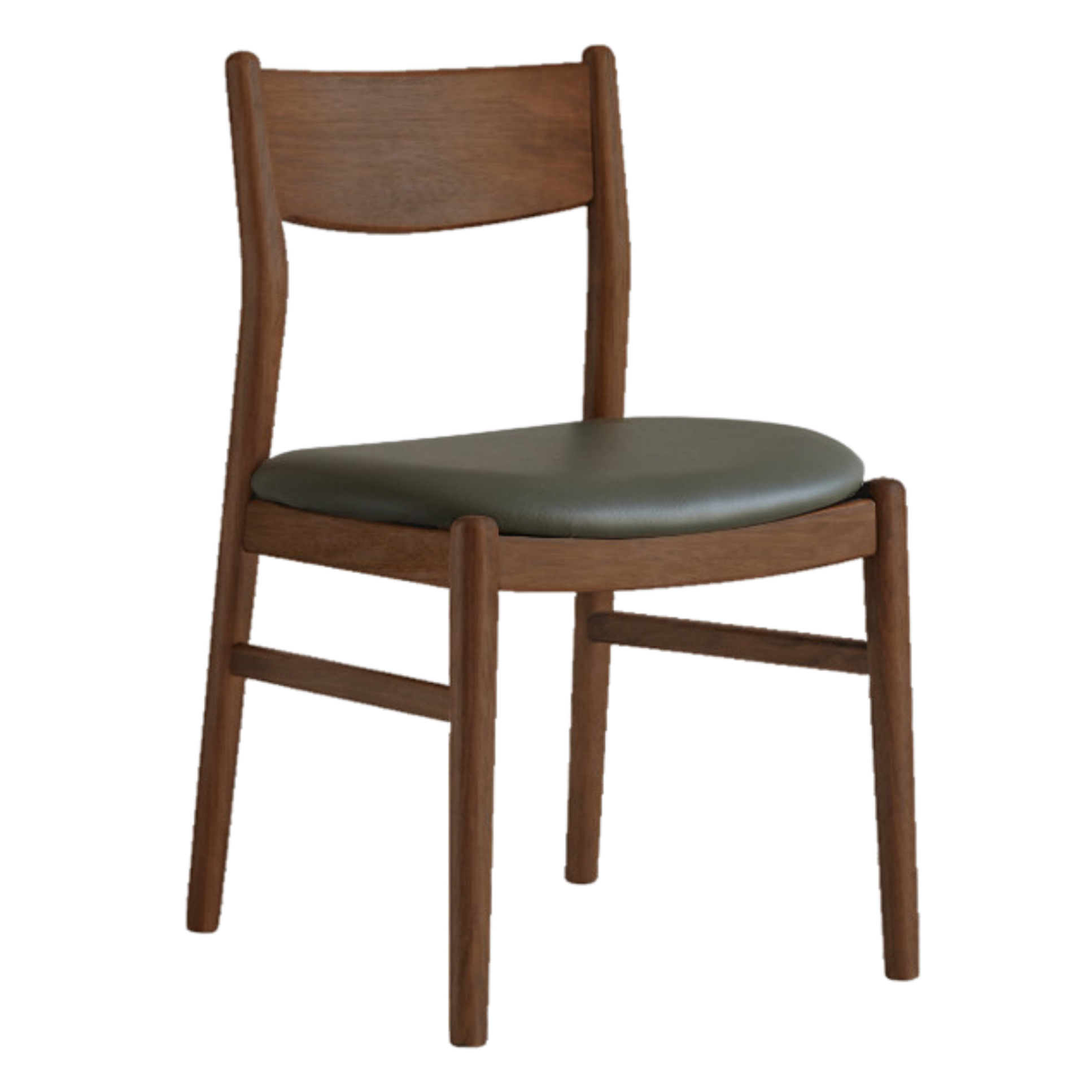 4 pcs Black Walnut, Ash, Oak, Beech, Sandalwood Solid Wood Dining Chair Retro