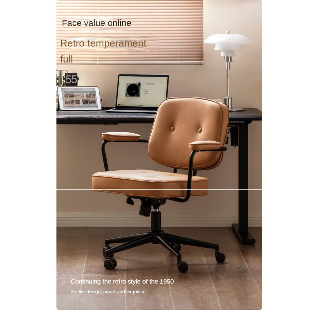 Genuine Leather, Technical Fabric Office Chair.