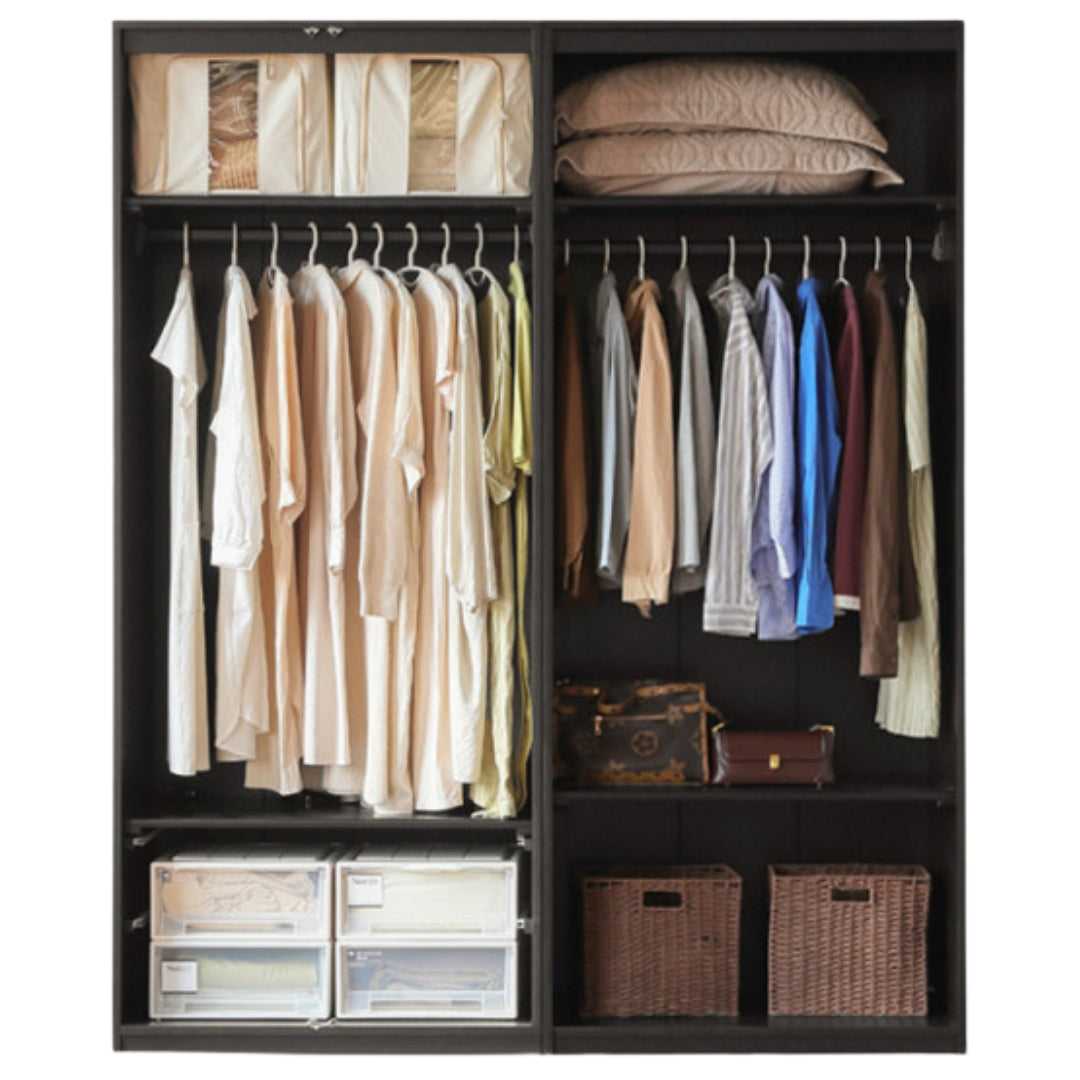 Pine Solid Wood Wardrobe Modern Simple