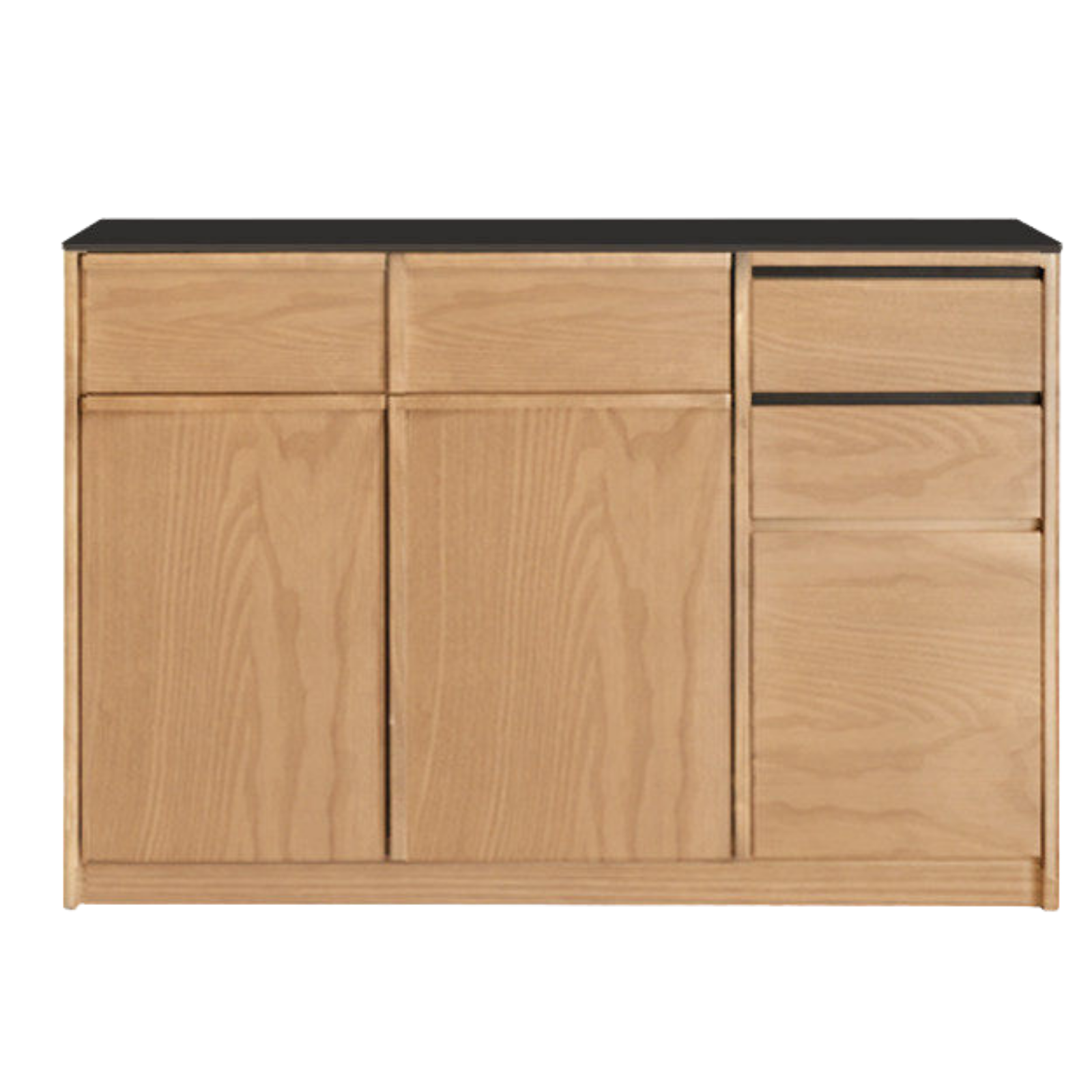 Black Walnut, Sandalwood, Ash Solid Wood Dining Cabinet Antique Style Rock Board