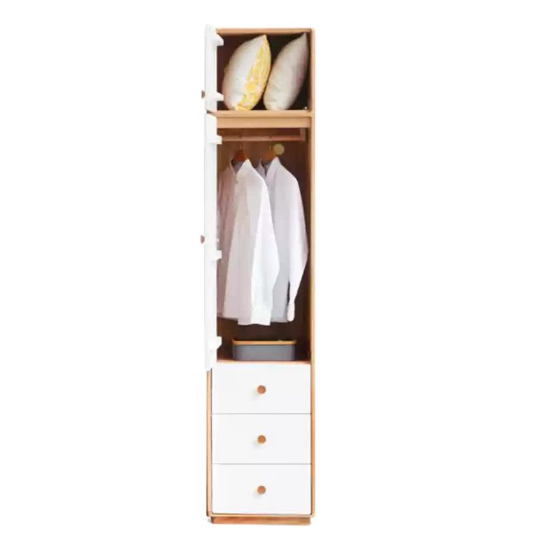 Poplar Solid Wood Modern Nordic Wardrobe