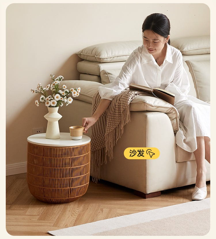 Rubber Solid Wood Cream Style Children's Toy Storage Basket
