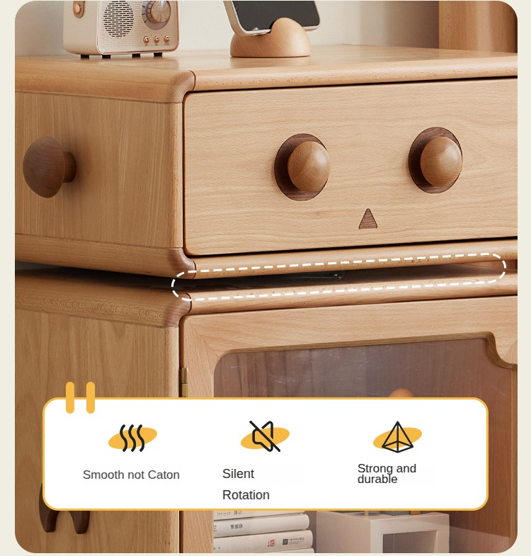 Beech Solid Wood Children's Nightstand