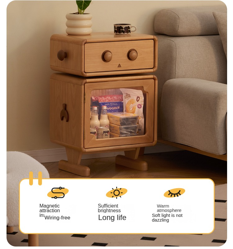 Beech Solid Wood Children's Nightstand