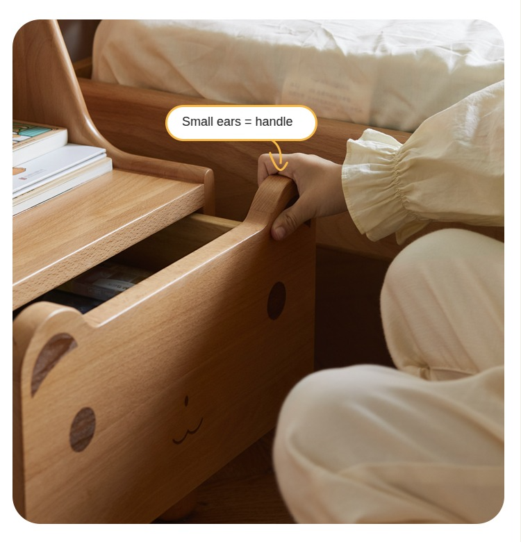 Beech Solid Wood Children's Nightstand