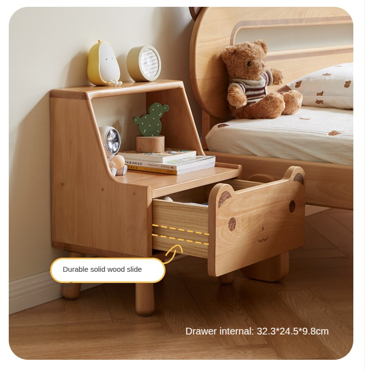 Beech Solid Wood Children's Nightstand