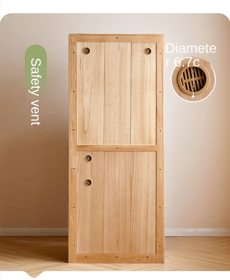 Oak Solid Wood Children's Wardrobe