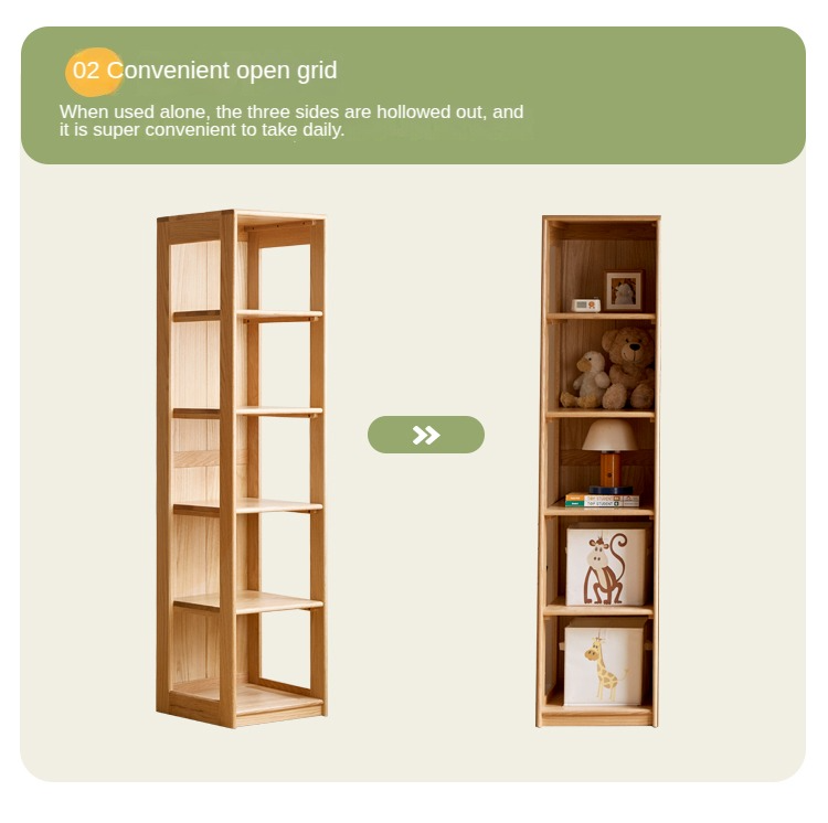 Oak Solid Wood Children's Wardrobe