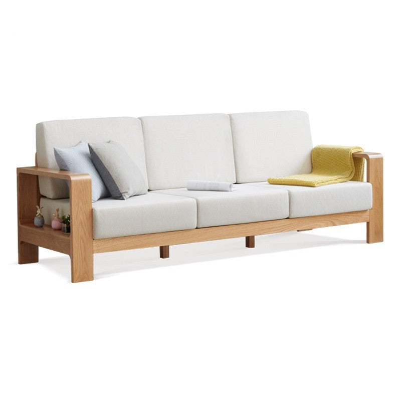 Oak, Poplar, Rubberwood, Beech Solid Wood Modern Fabric Sofa.