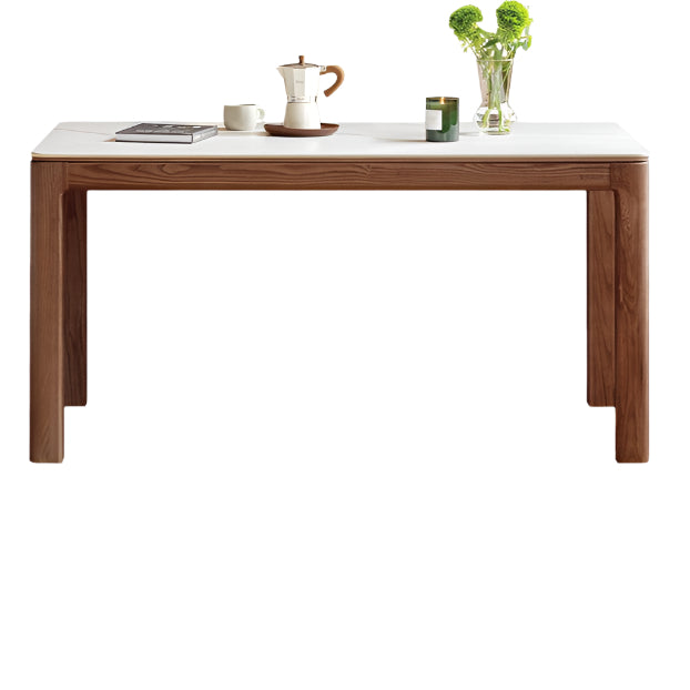 Ash, Oak Solid Wood Modern Rock Dining Table