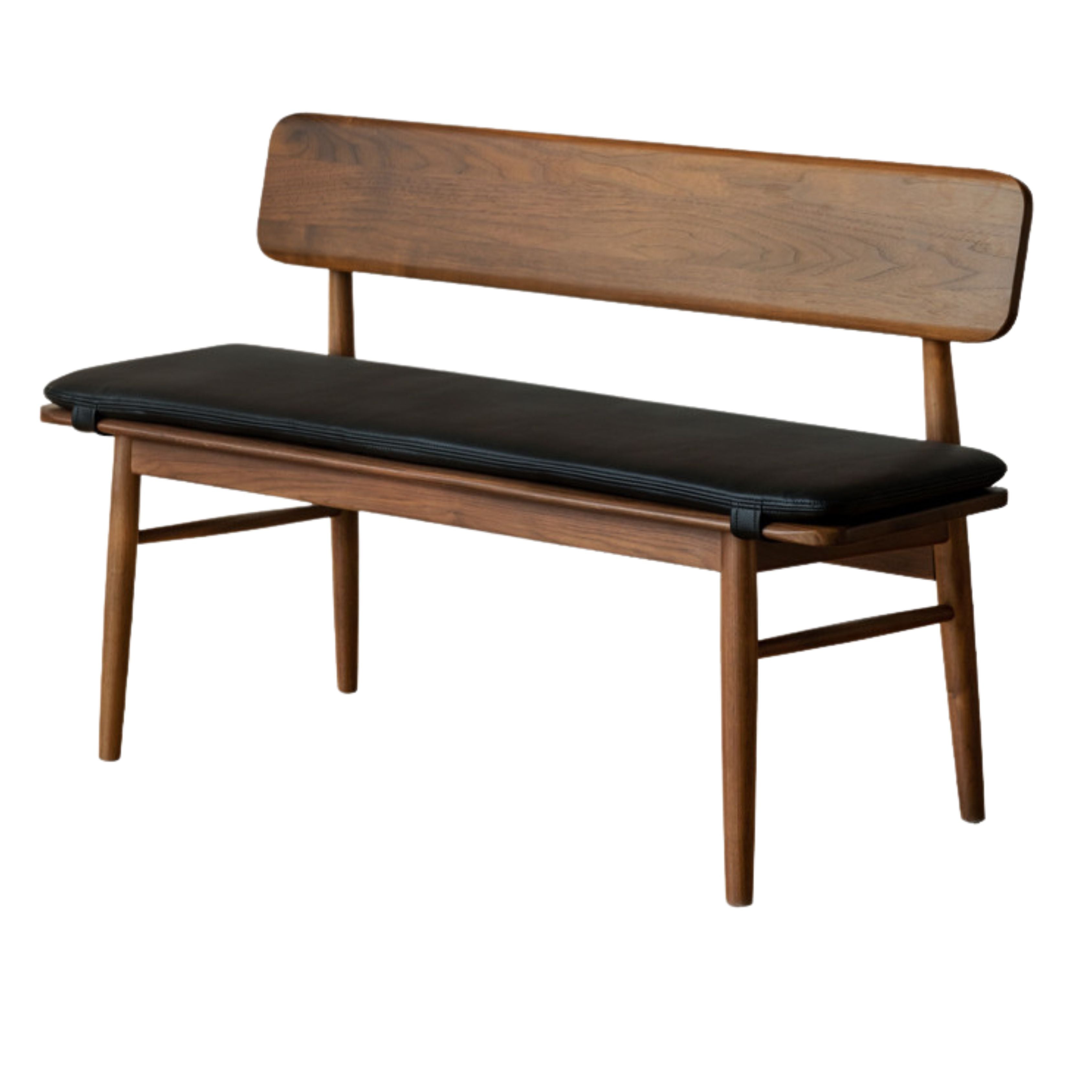 Black Walnut Solid Wood Long Bench