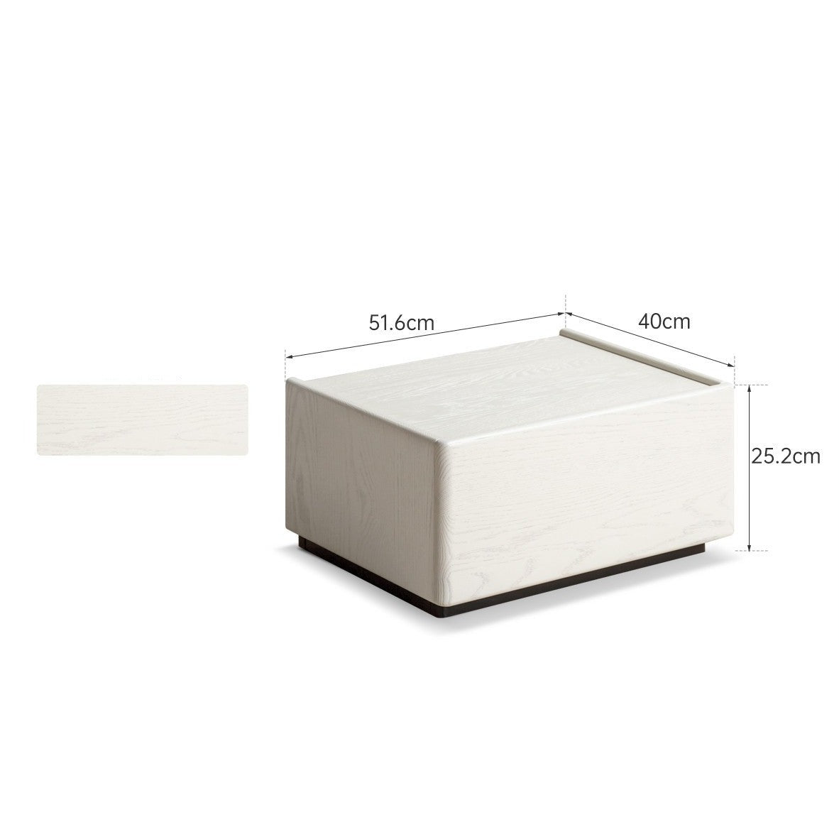 Oak Solid Wood Light Luxury Side Table