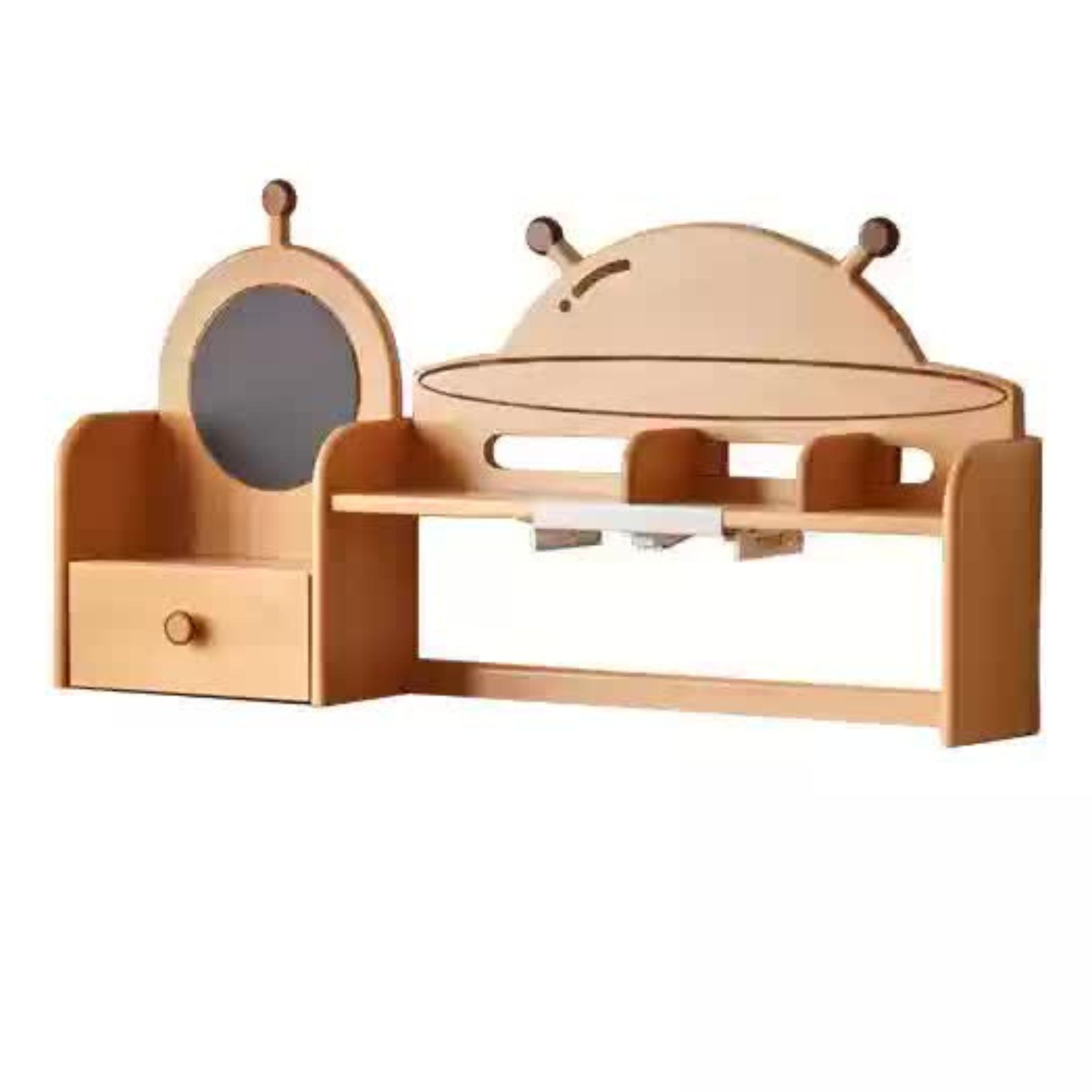 Beech Solid Wood Modern Bookshelf
