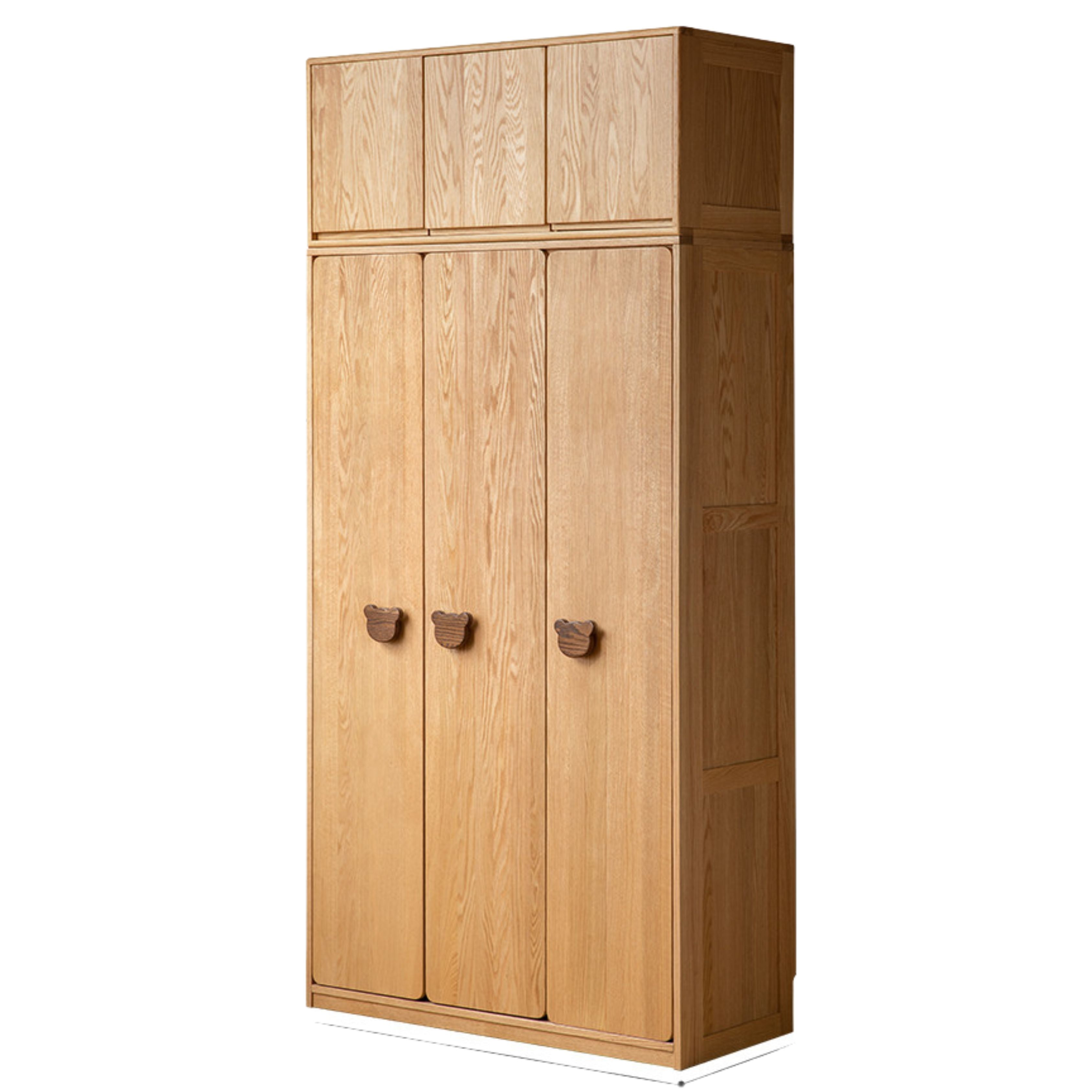 Oak Solid Wood Children's Wardrobe Combination